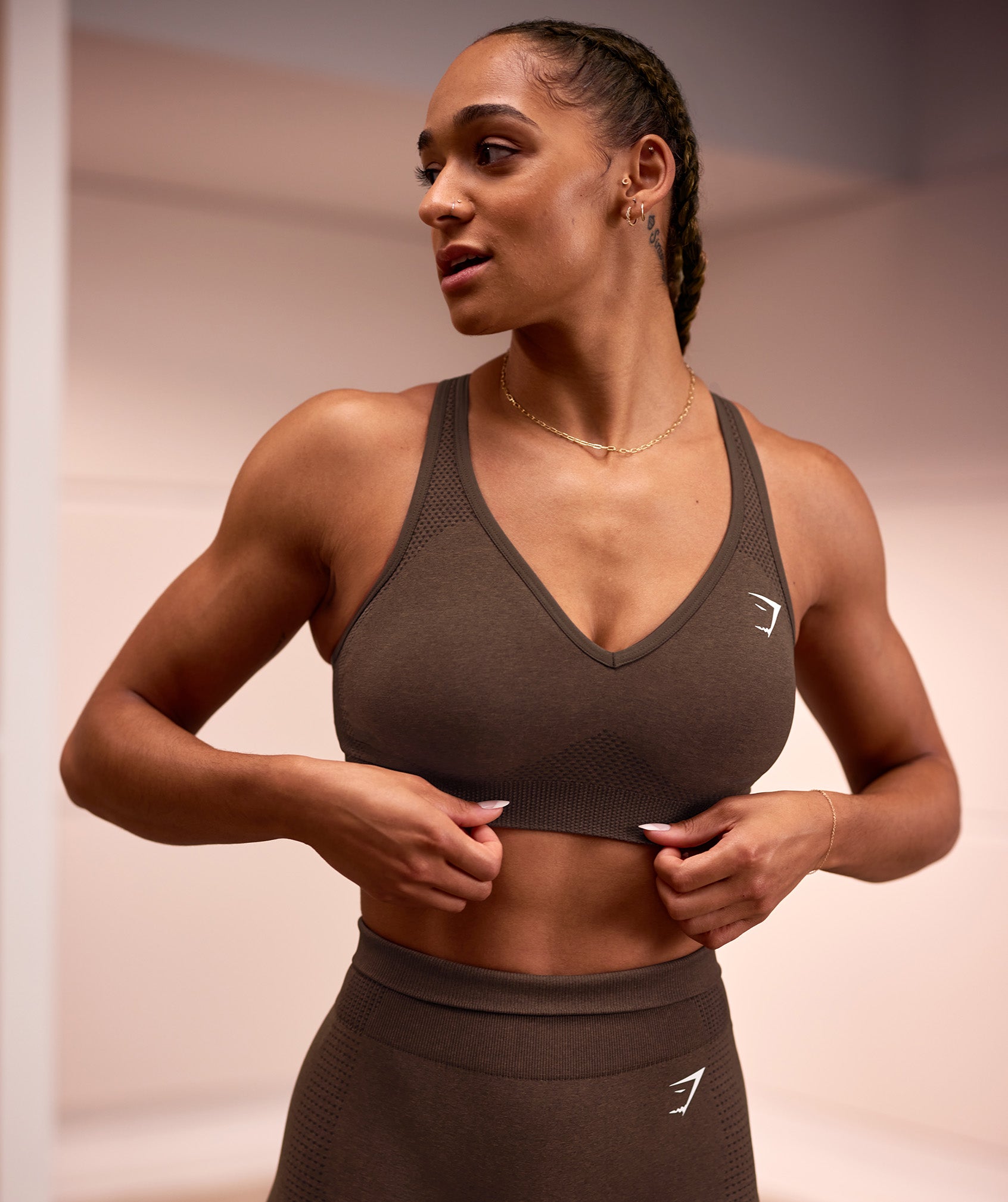 Vital V Neck Sports Bra Light Support