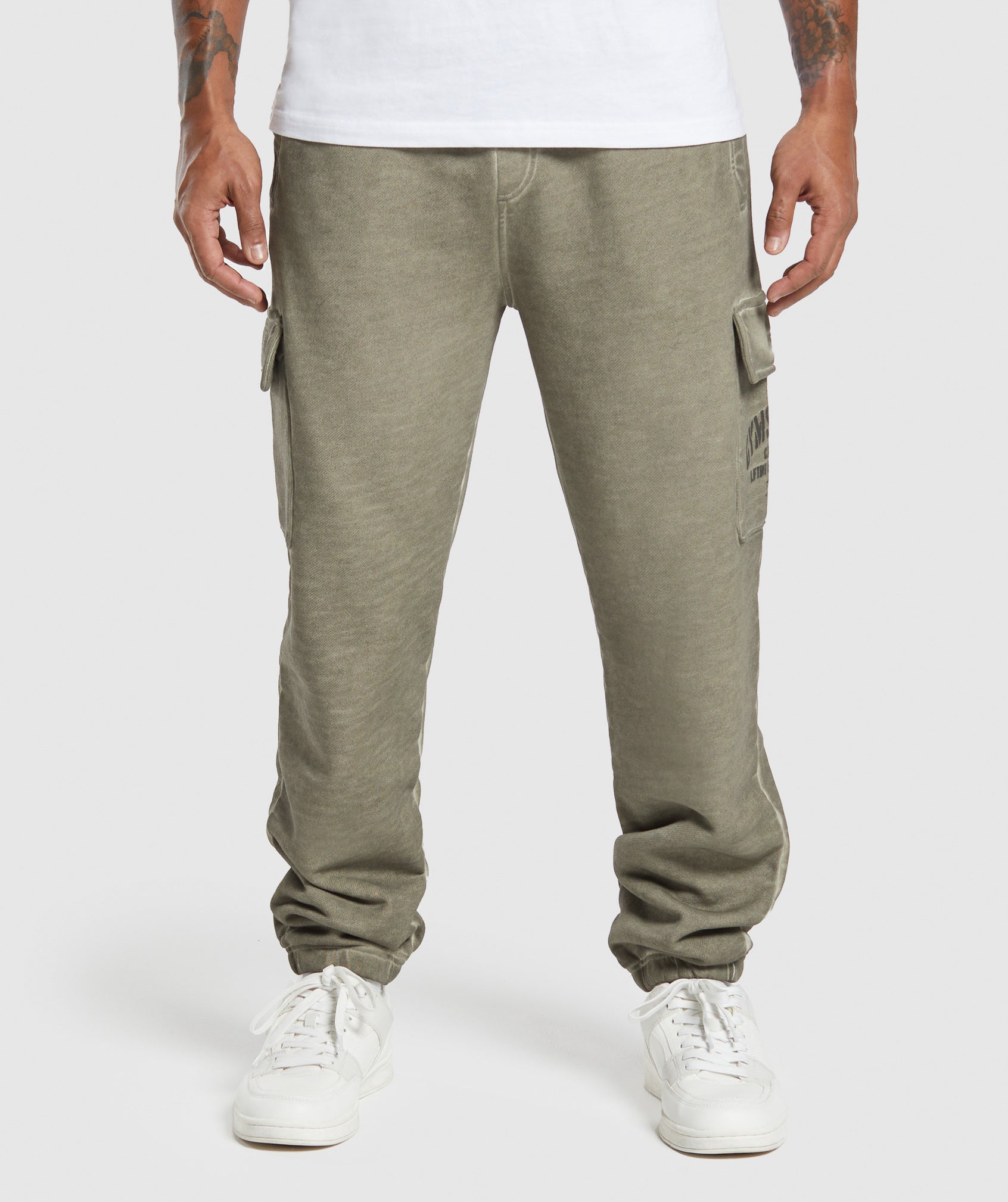 Heavyweight Washed Cargo Joggers Oversized Fit