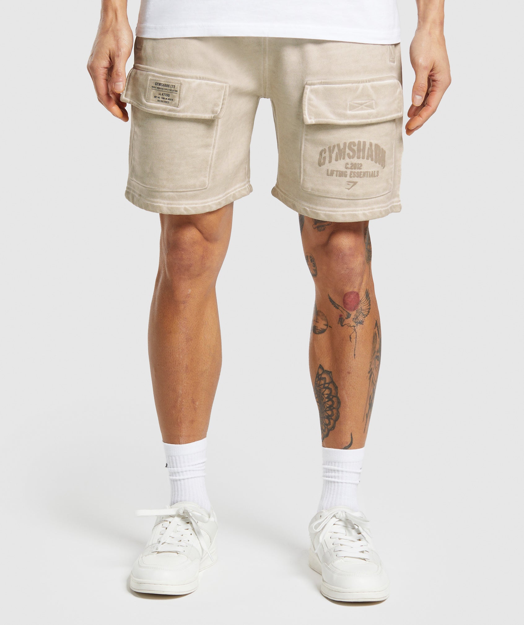 Heavyweight Washed Cargo Shorts Oversized Fit