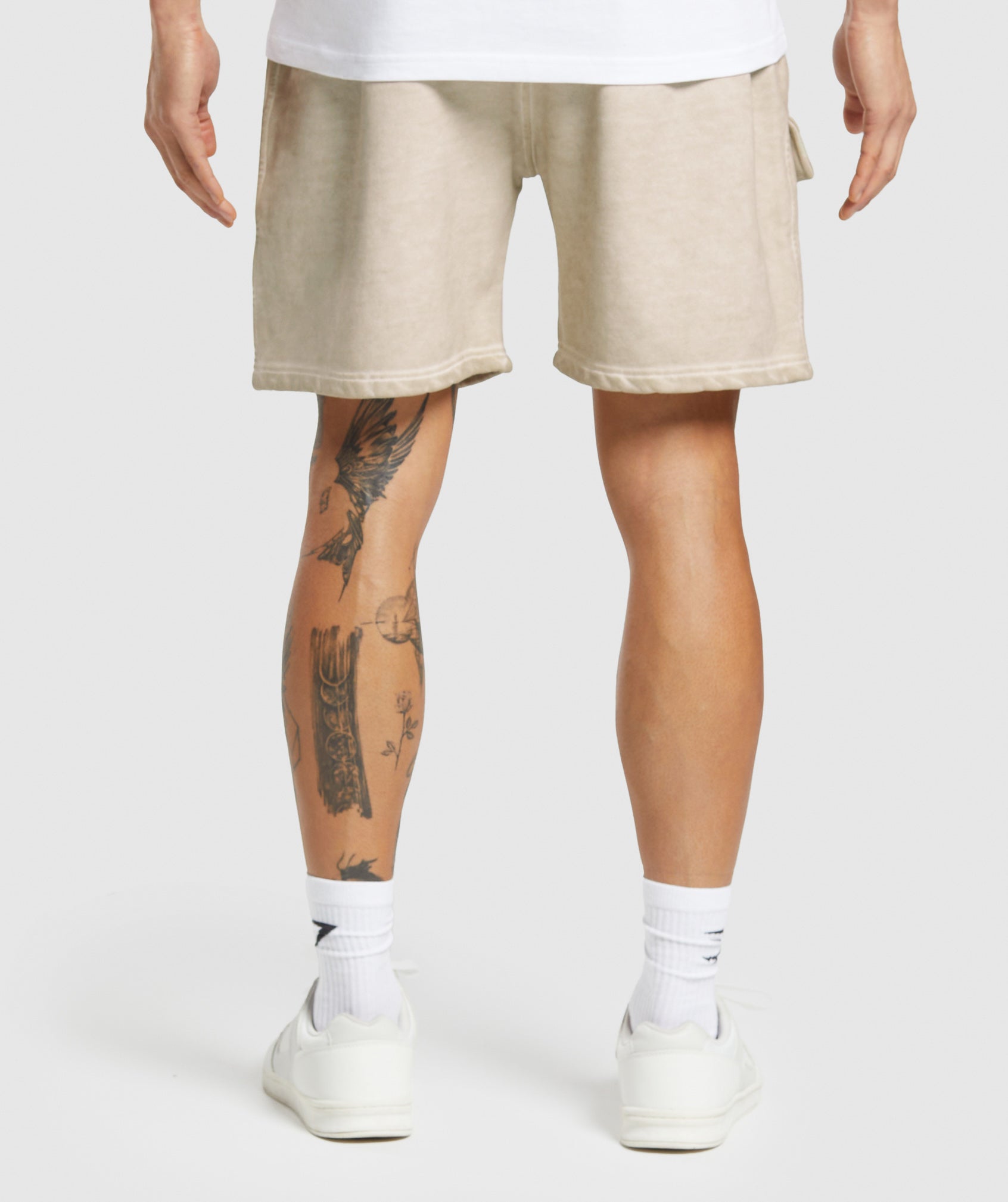 Alternative view of Heavyweight Washed Cargo Shorts Oversized Fit