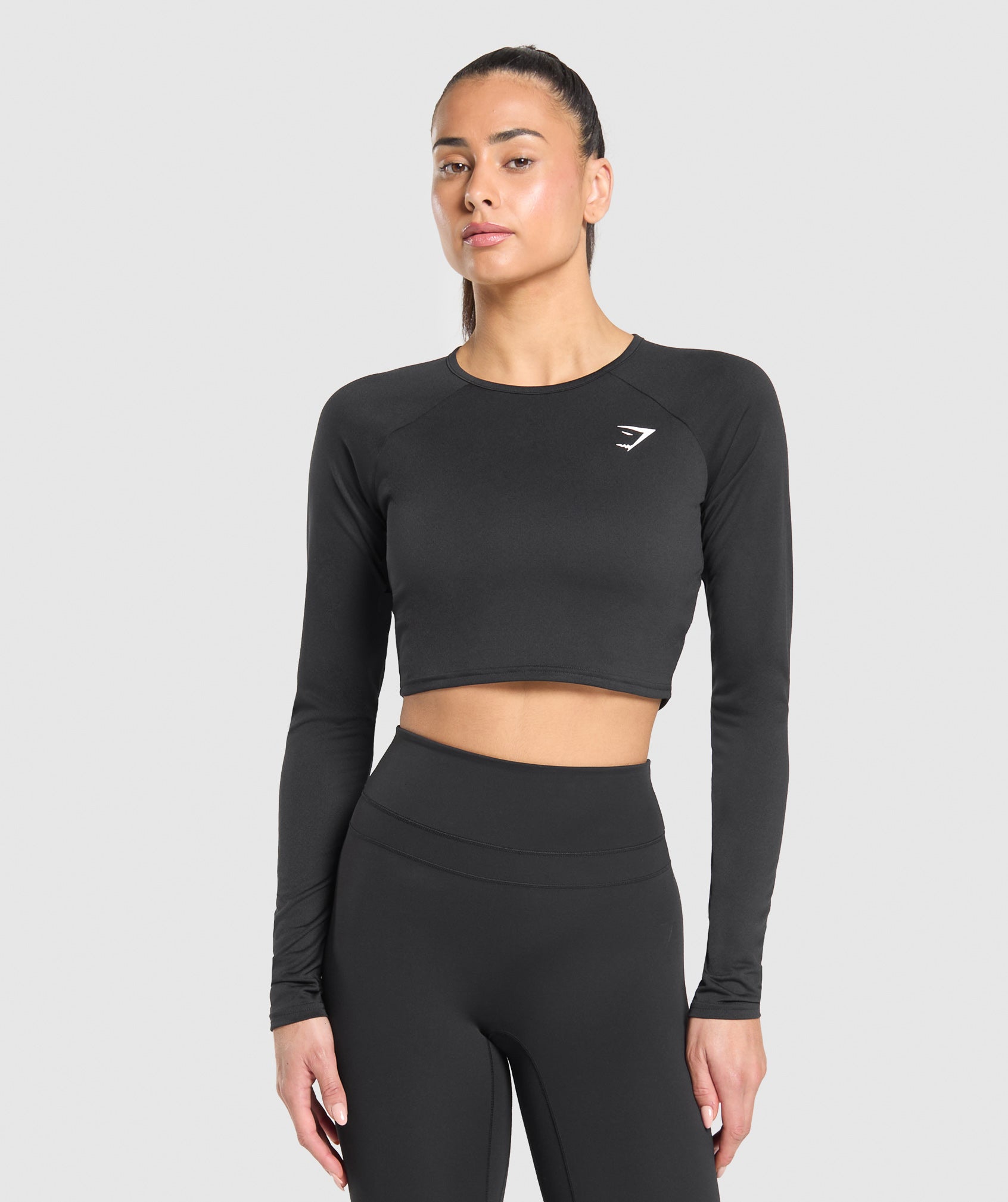 Training Long Sleeve Crop Top Slim Fit