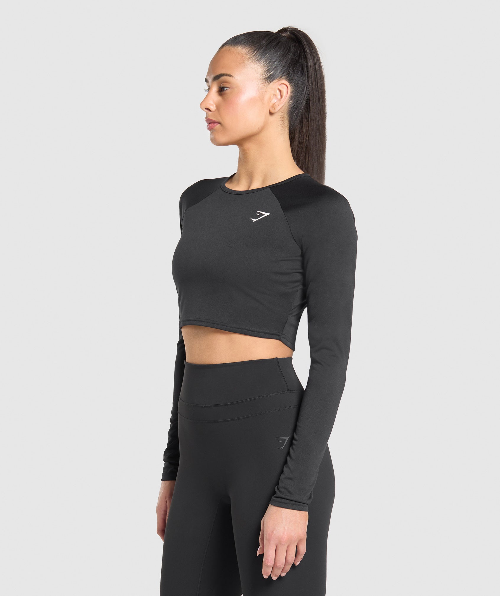 Alternative view of Training Long Sleeve Crop Top Slim Fit