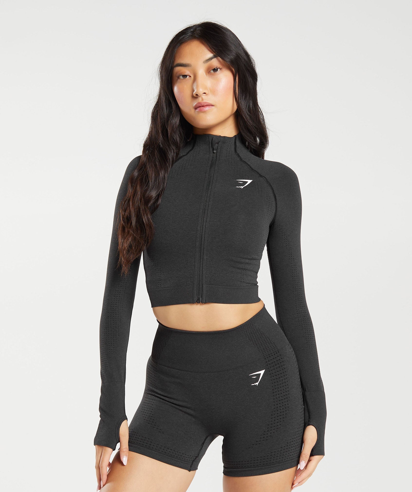 Vital Midi Zip Up Jacket Compression Fit