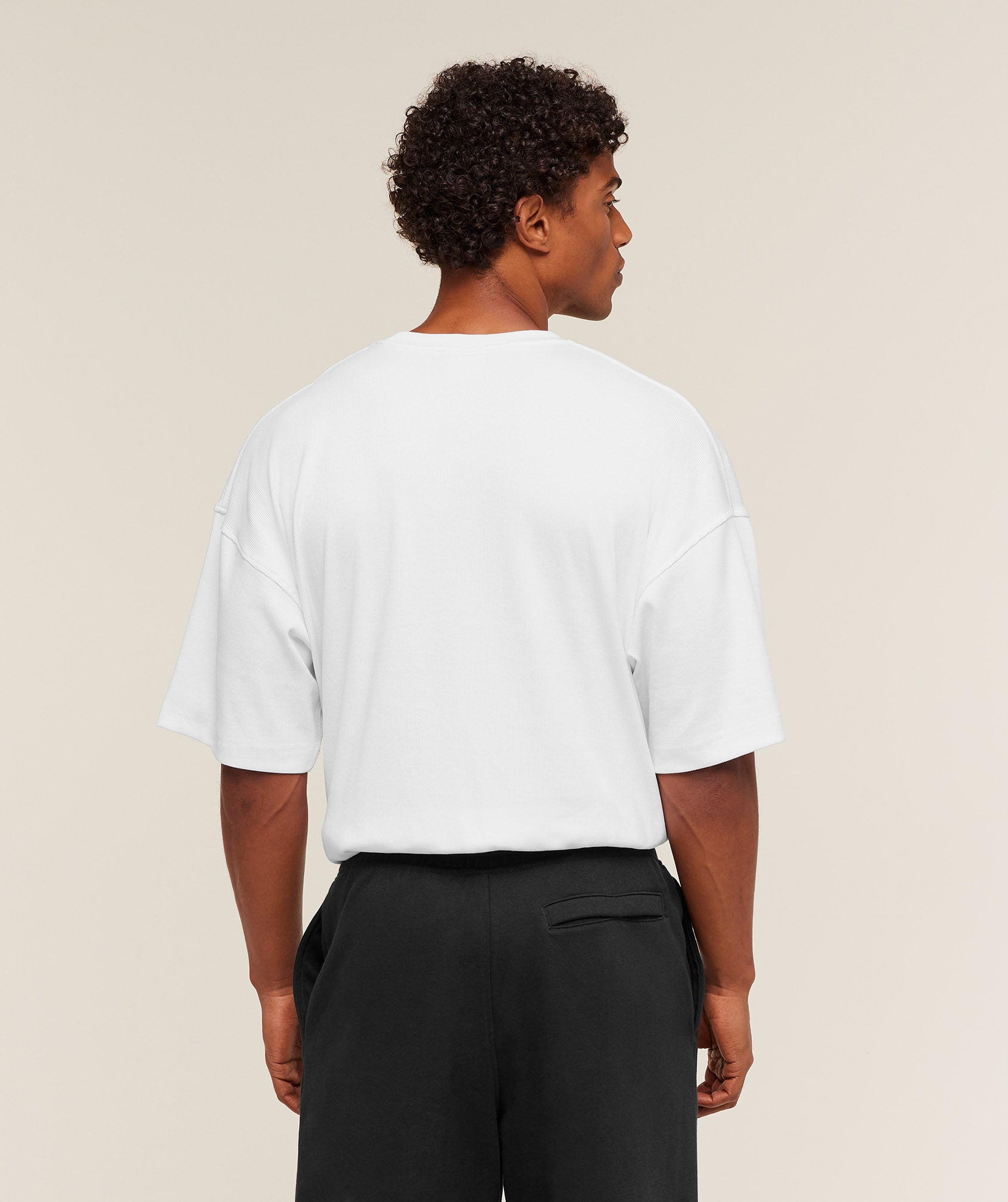 Alternative view of Oversized Premium Ribbed T-Shirt Oversized Fit