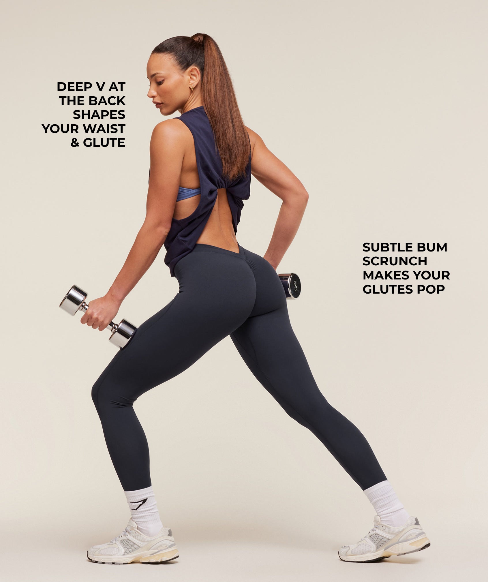 Alternative view of Lifting Dipped Waistband Leggings