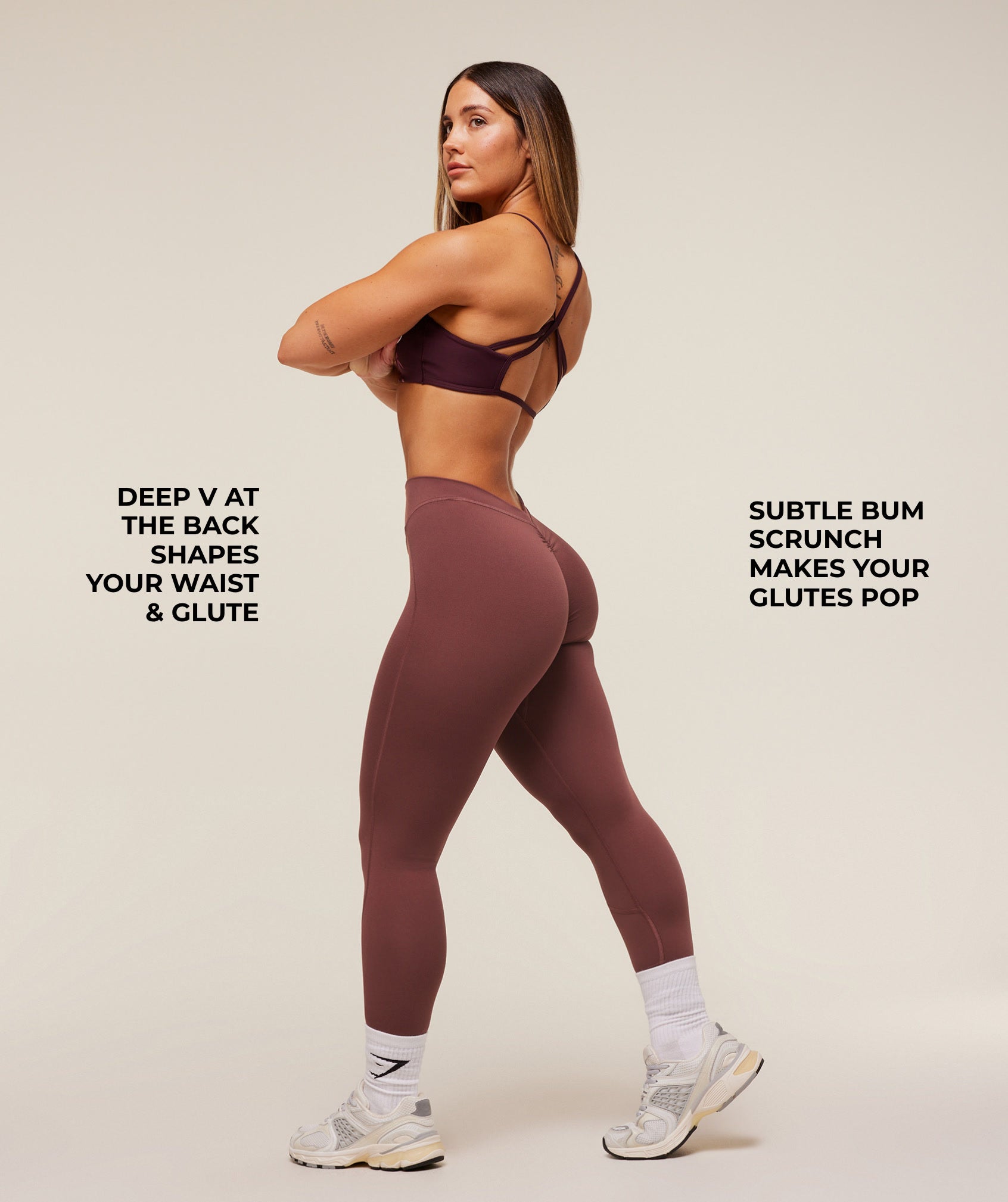 Alternative view of Lifting Dipped Waistband Leggings Regular