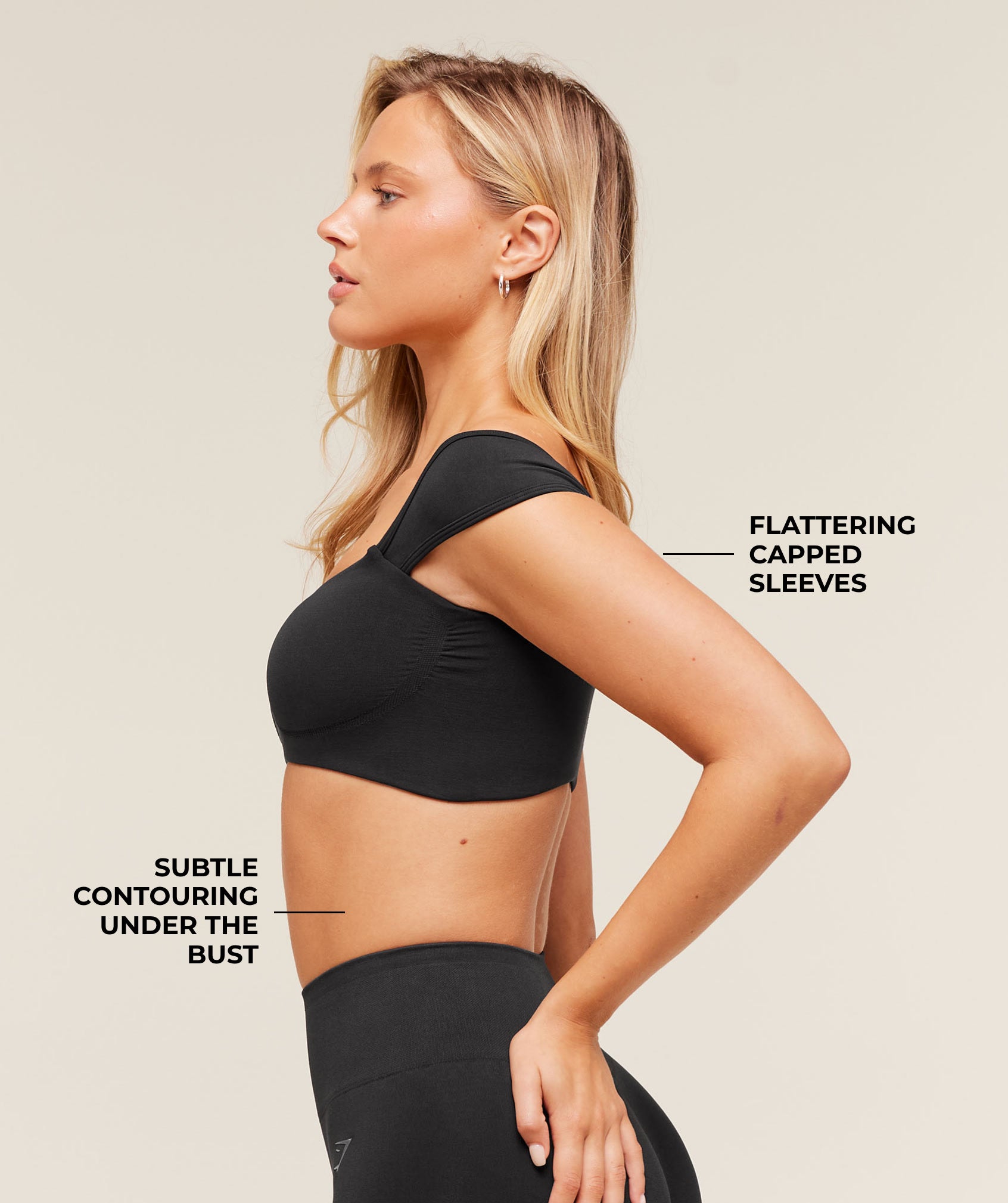 Alternative view of Soft Sculpt Cap Sleeve Bralette Light Support