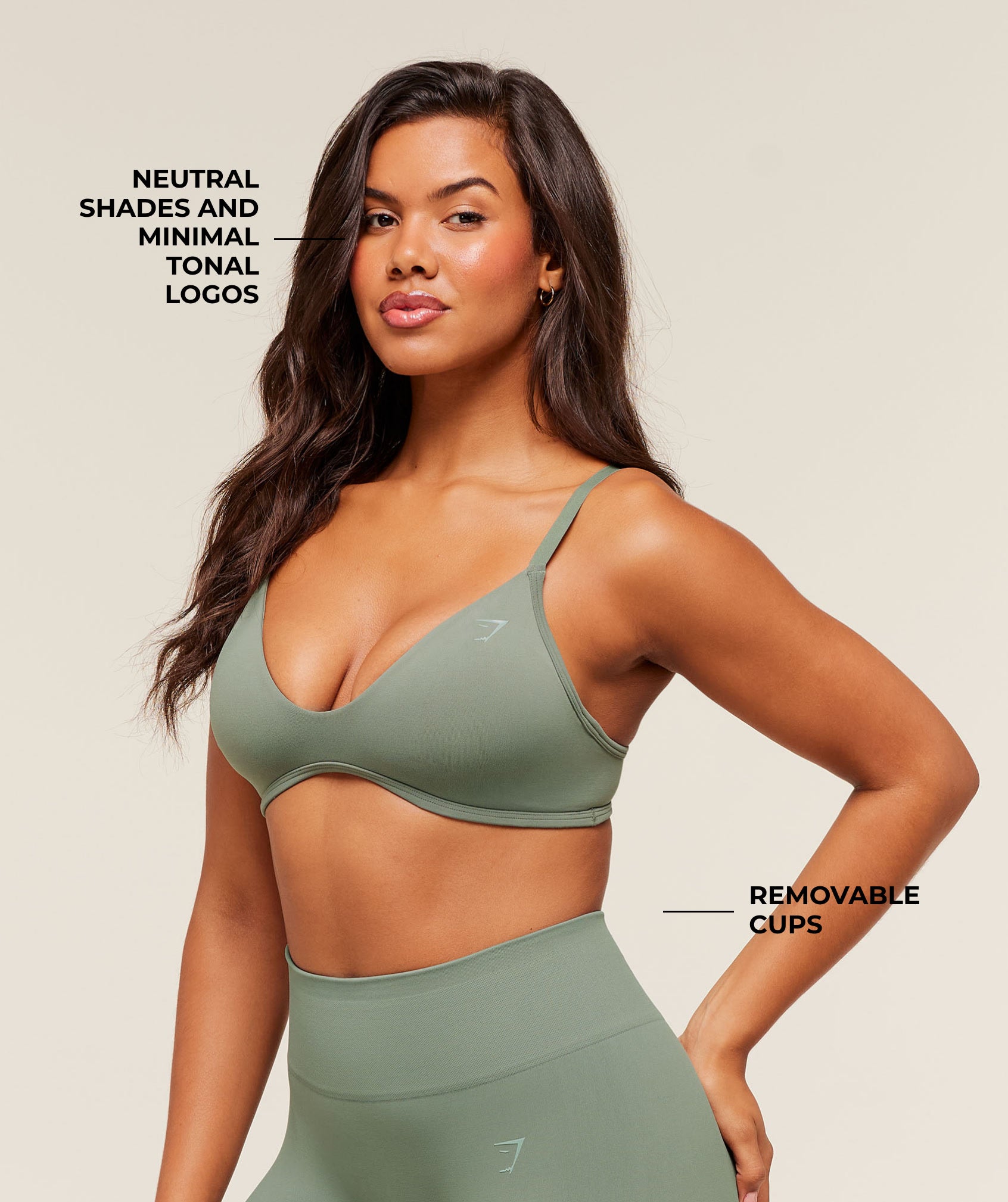 Alternative view of Soft Sculpt V-Neck Sports Bra Light Support