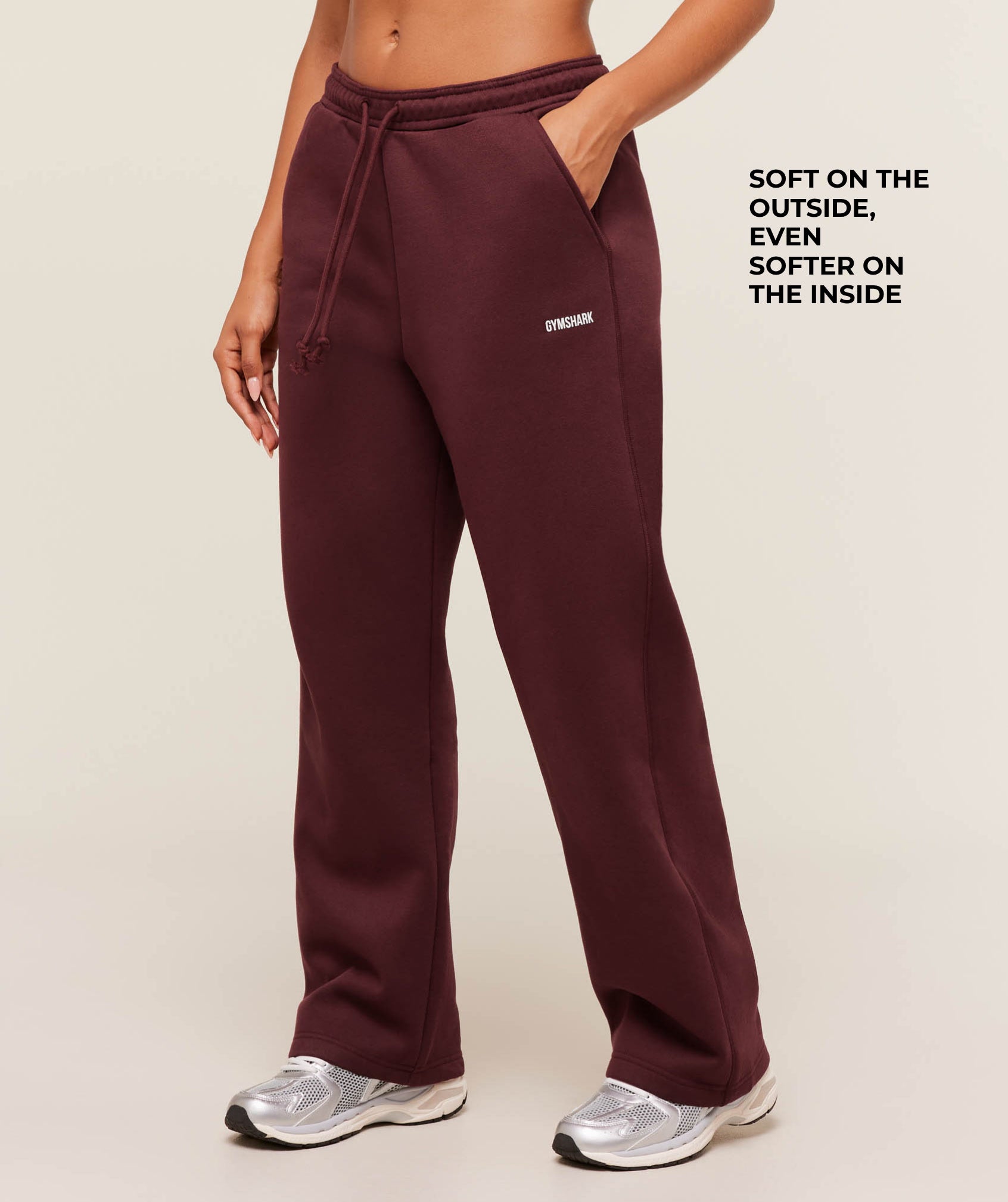 Alternative view of Cosy Luxe Straight Leg Joggers Oversized Fit