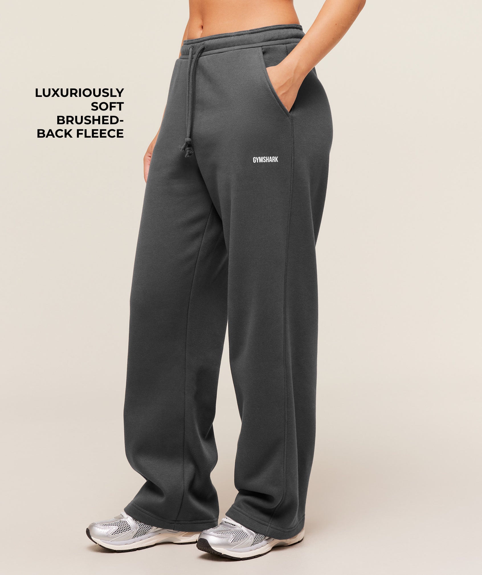 Alternative view of Cosy Luxe Straight Leg Joggers Oversized Fit