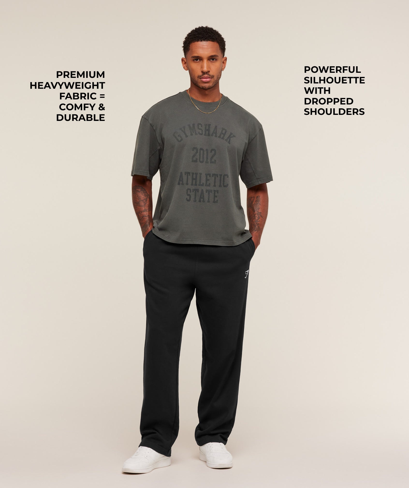 Alternative view of Collegiate Washed T-Shirt Oversized Fit