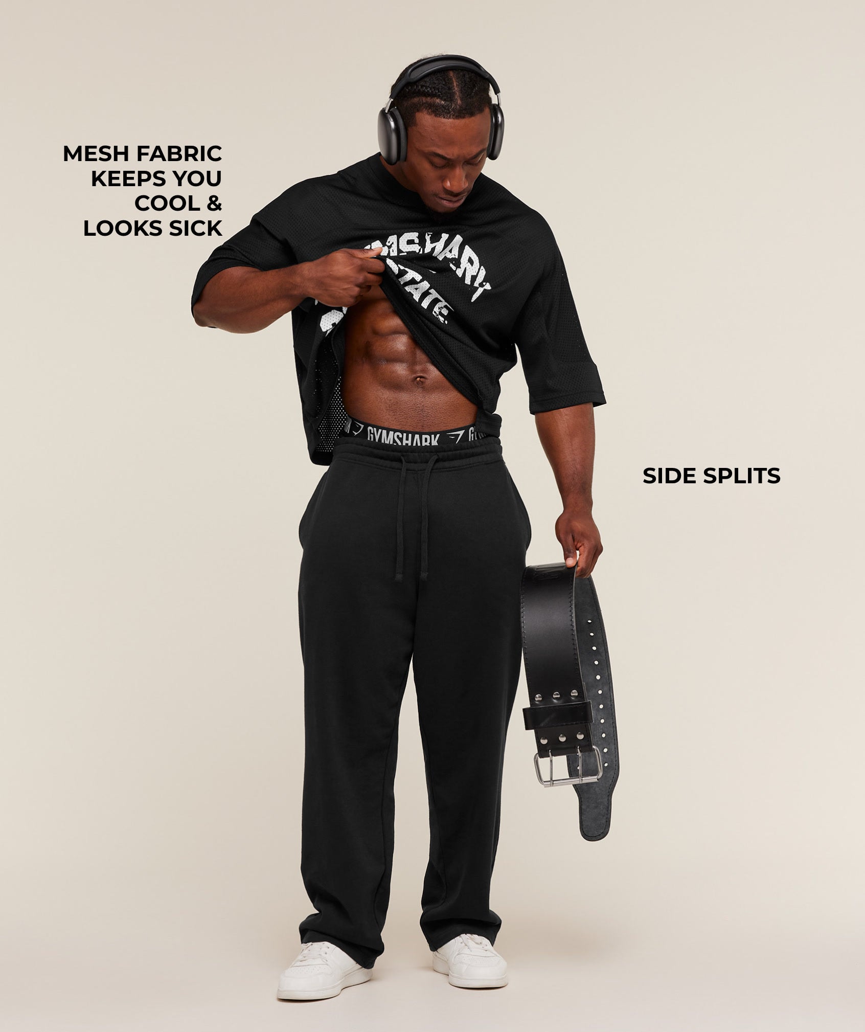 Alternative view of Graphic Mesh Oversized T-Shirt Oversized Fit