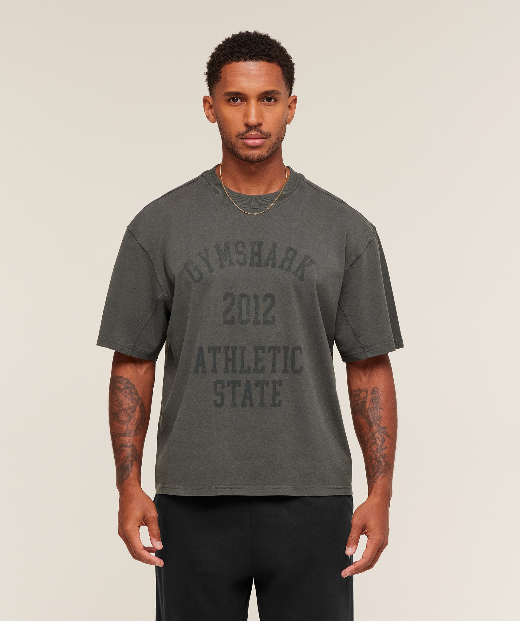 Collegiate Washed T-Shirt Oversized Fit
