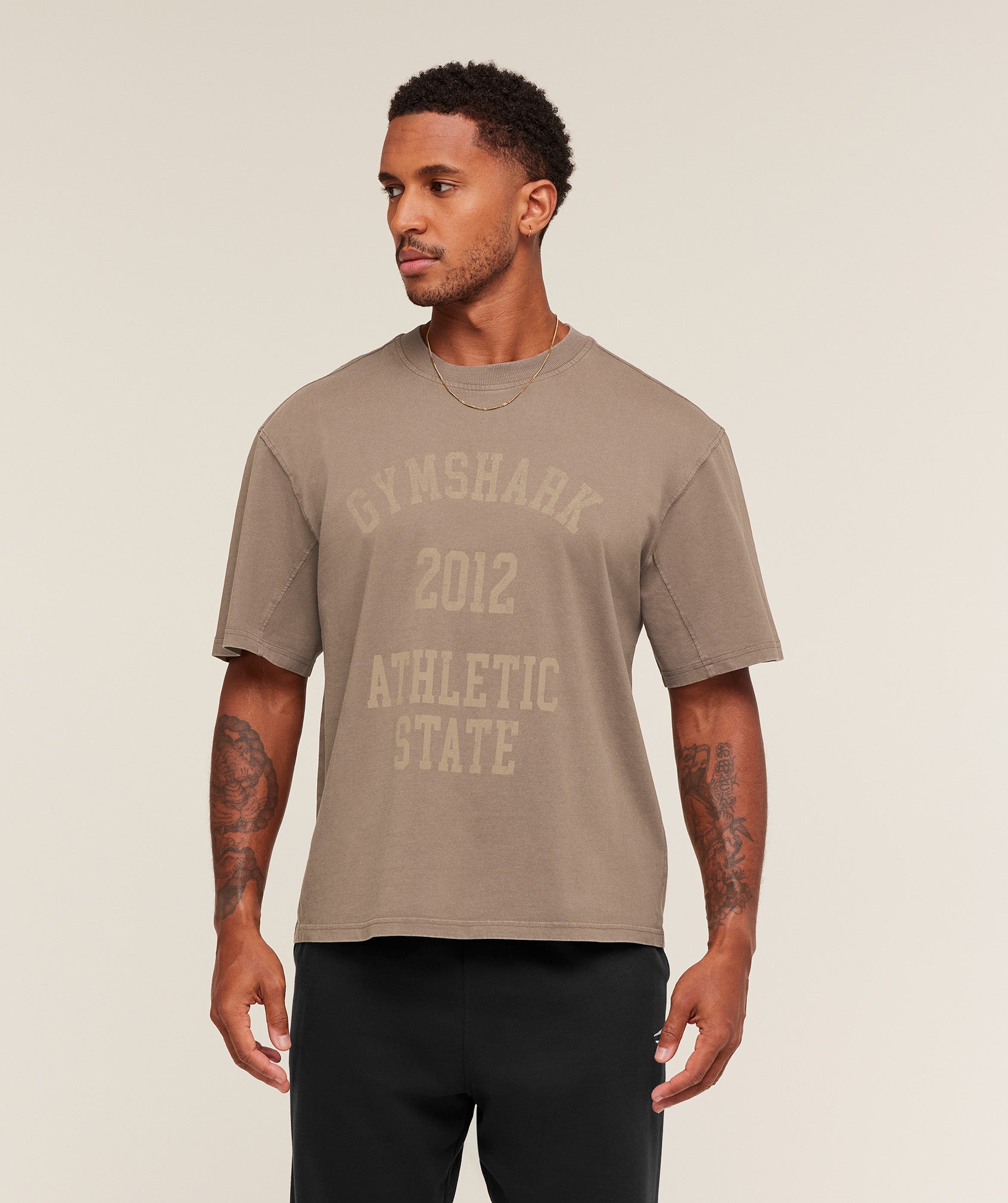 Collegiate Washed T-Shirt Oversized Fit