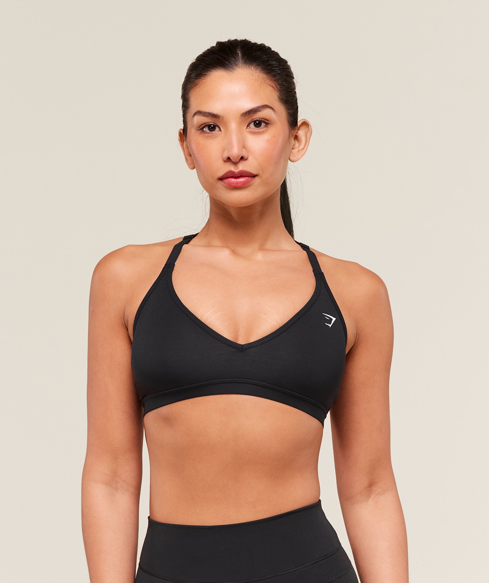 Alternative view of Cotton Racerback Sports Bra Light Support