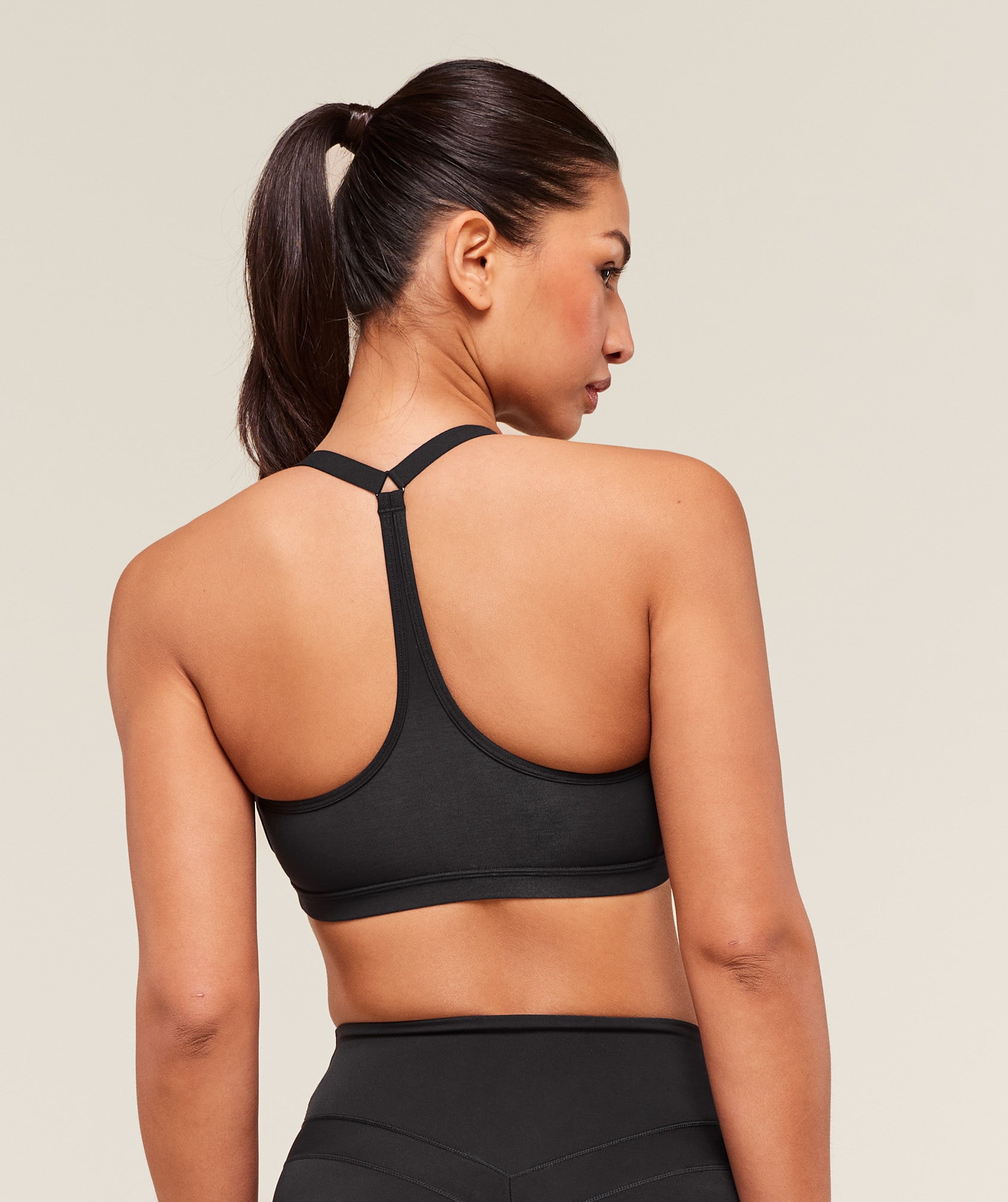 Cotton Racerback Sports Bra Light Support
