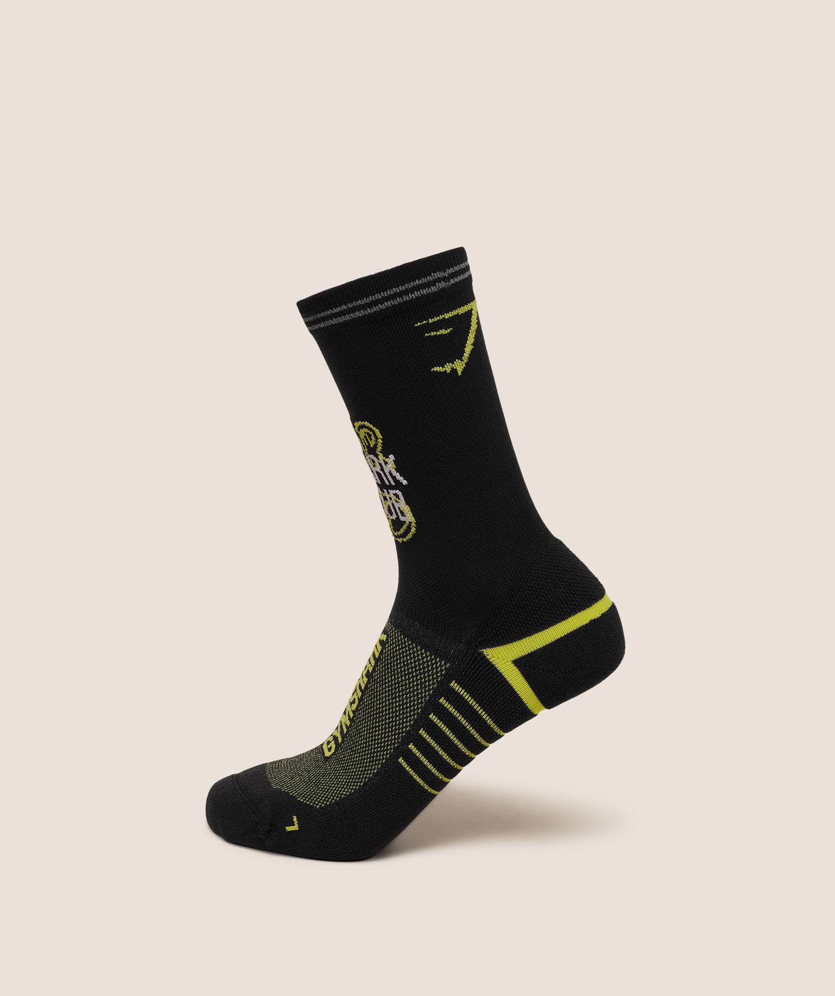 Graphic Single Pack Crew Running Sock
