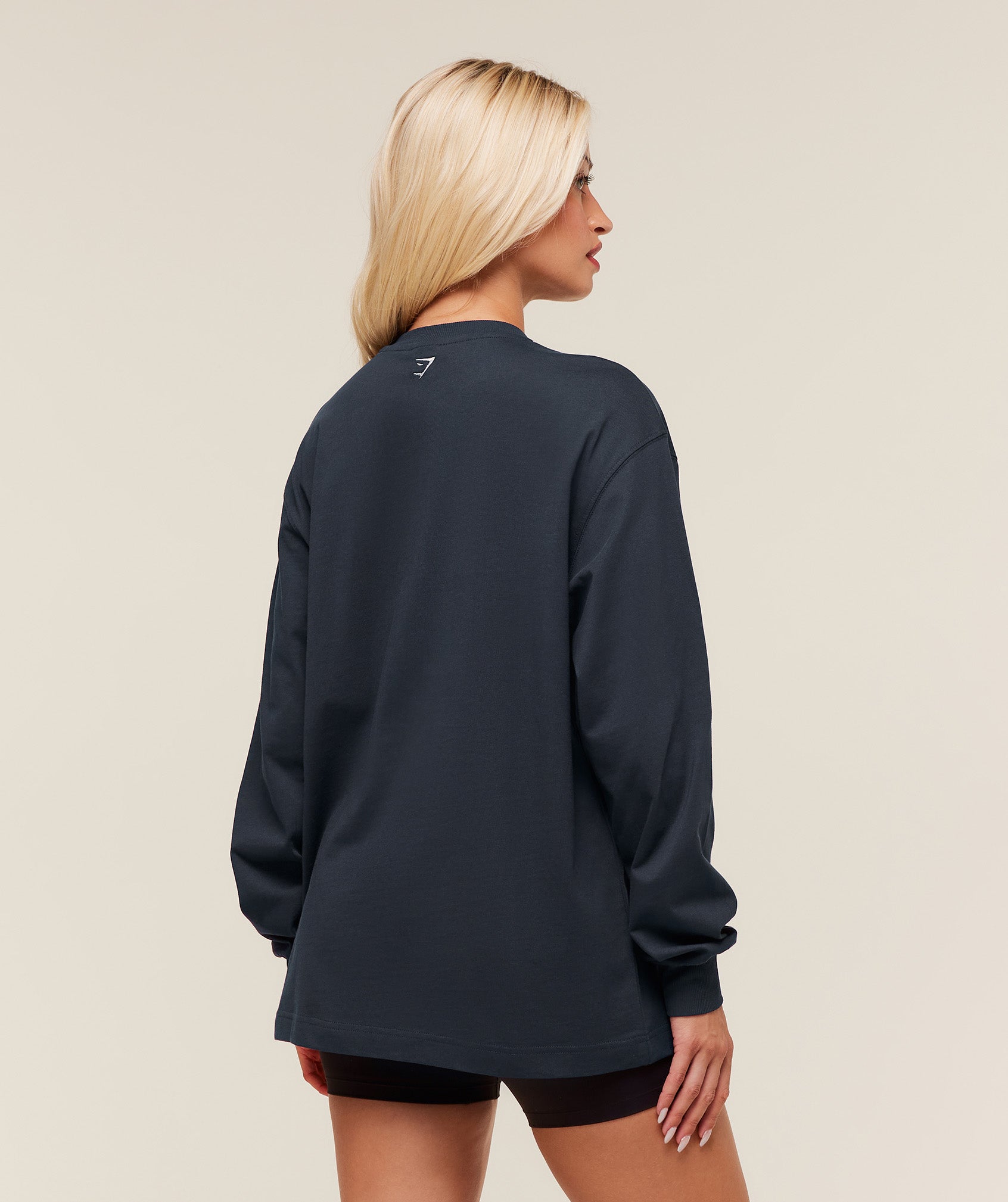 Alternative view of Collegiate Graphic Long Sleeve T-Shirt Oversized Fit