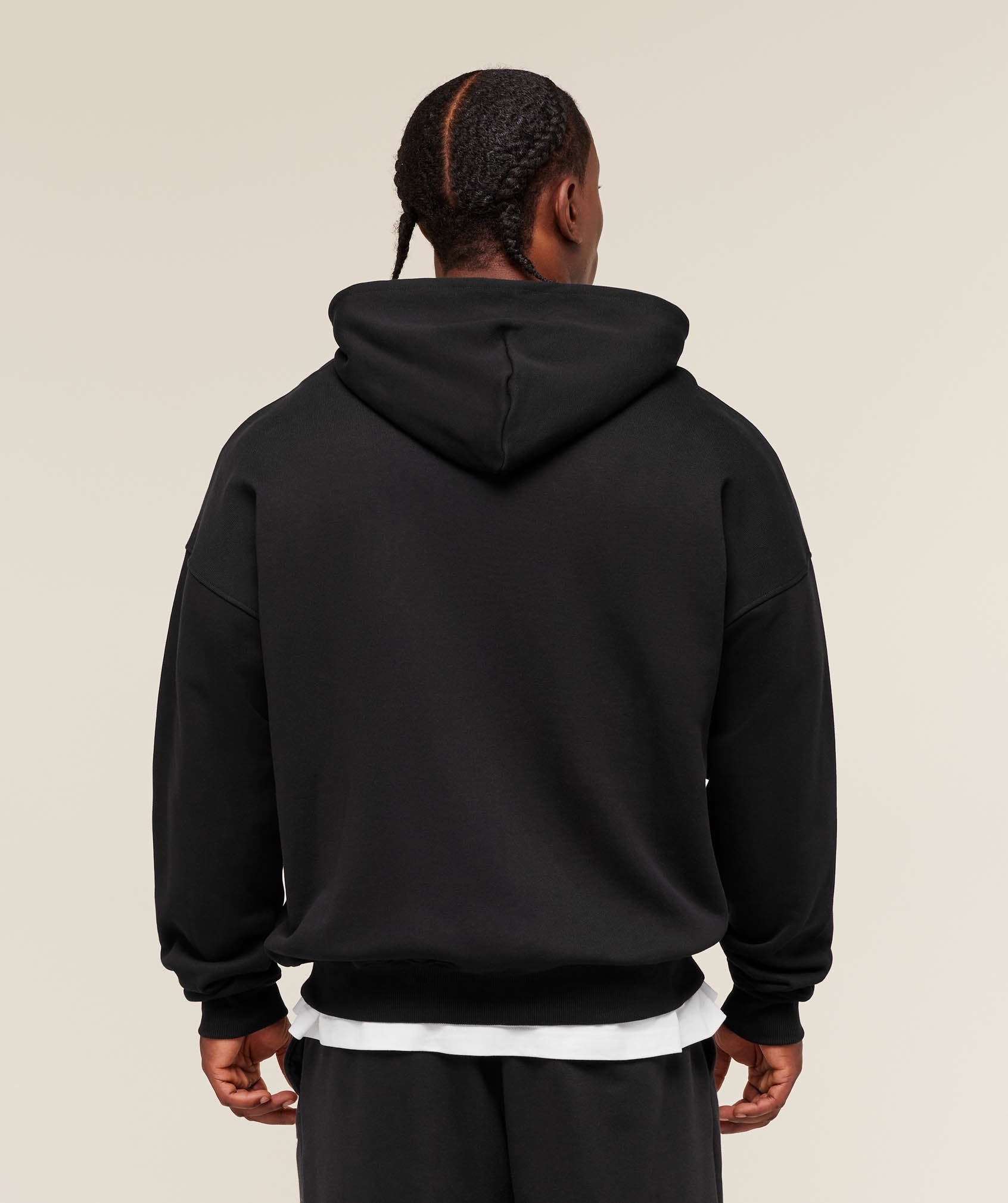 Alternative view of Fade Graphic Zip Up Hoodie Extreme Oversized Fit
