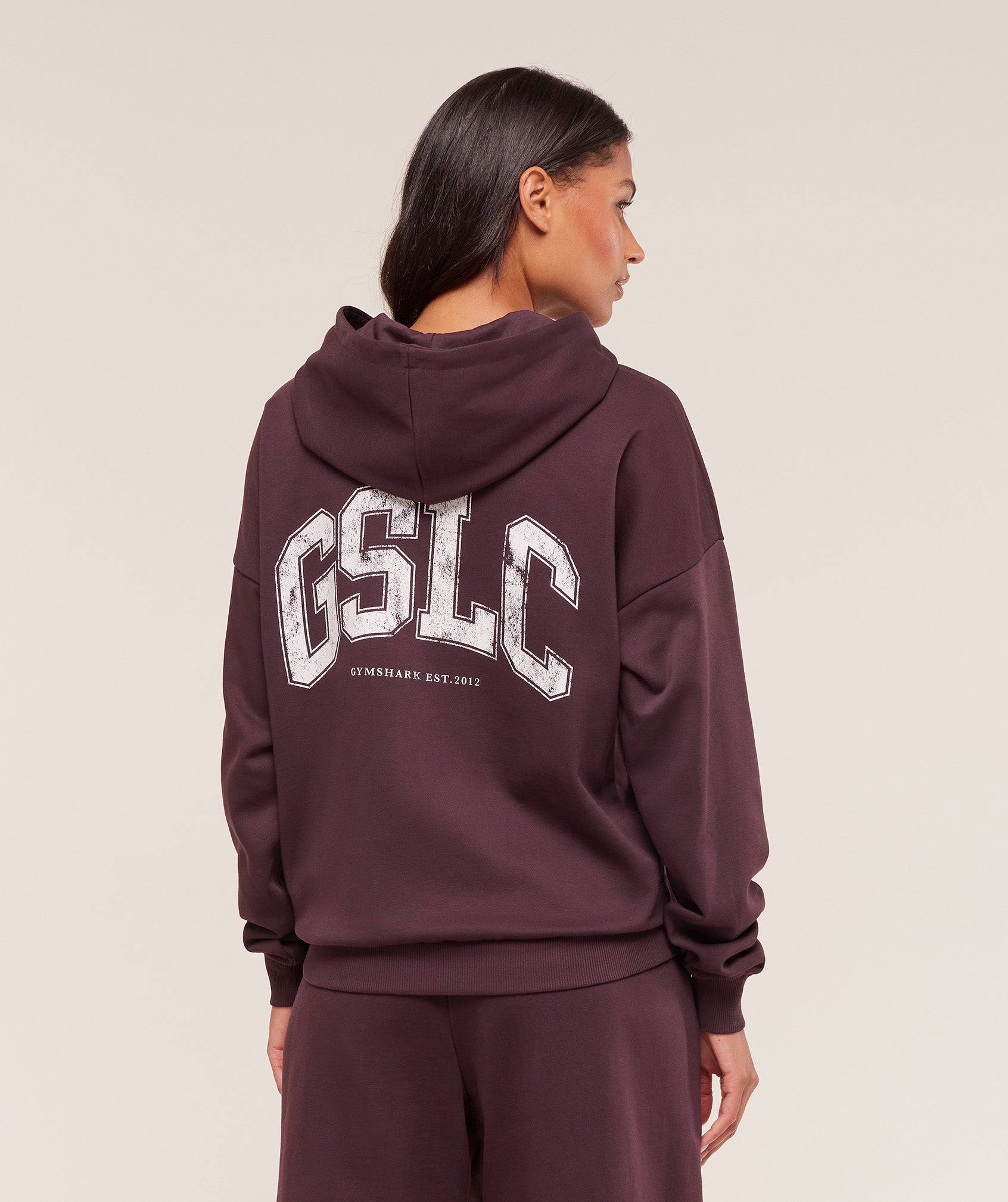 Alternative view of Gslc Graphic Zip Up Hoodie Oversized Fit