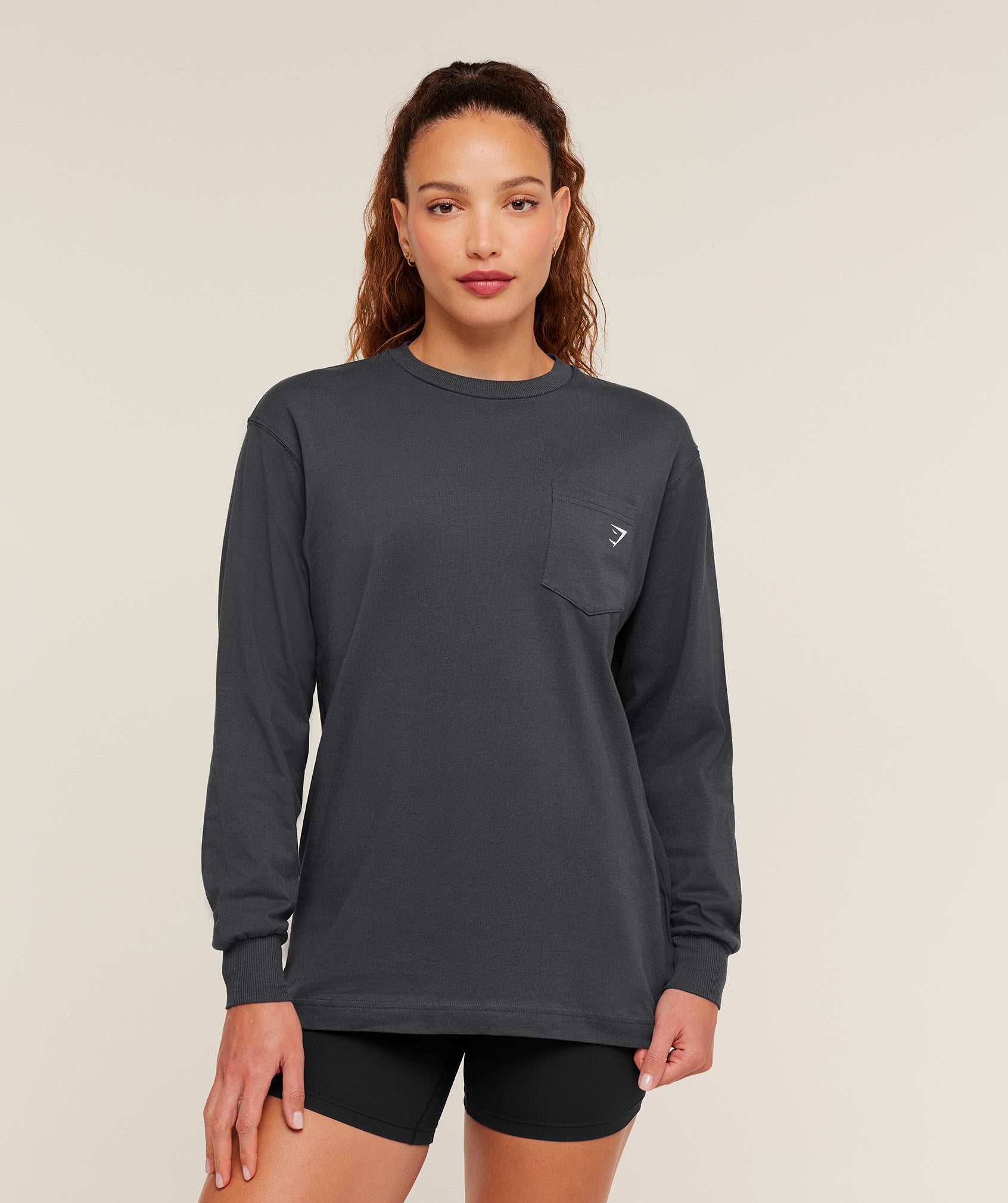 Alternative view of Heavy Duty Oversized Long Sleeve T-Shirt Oversized Fit