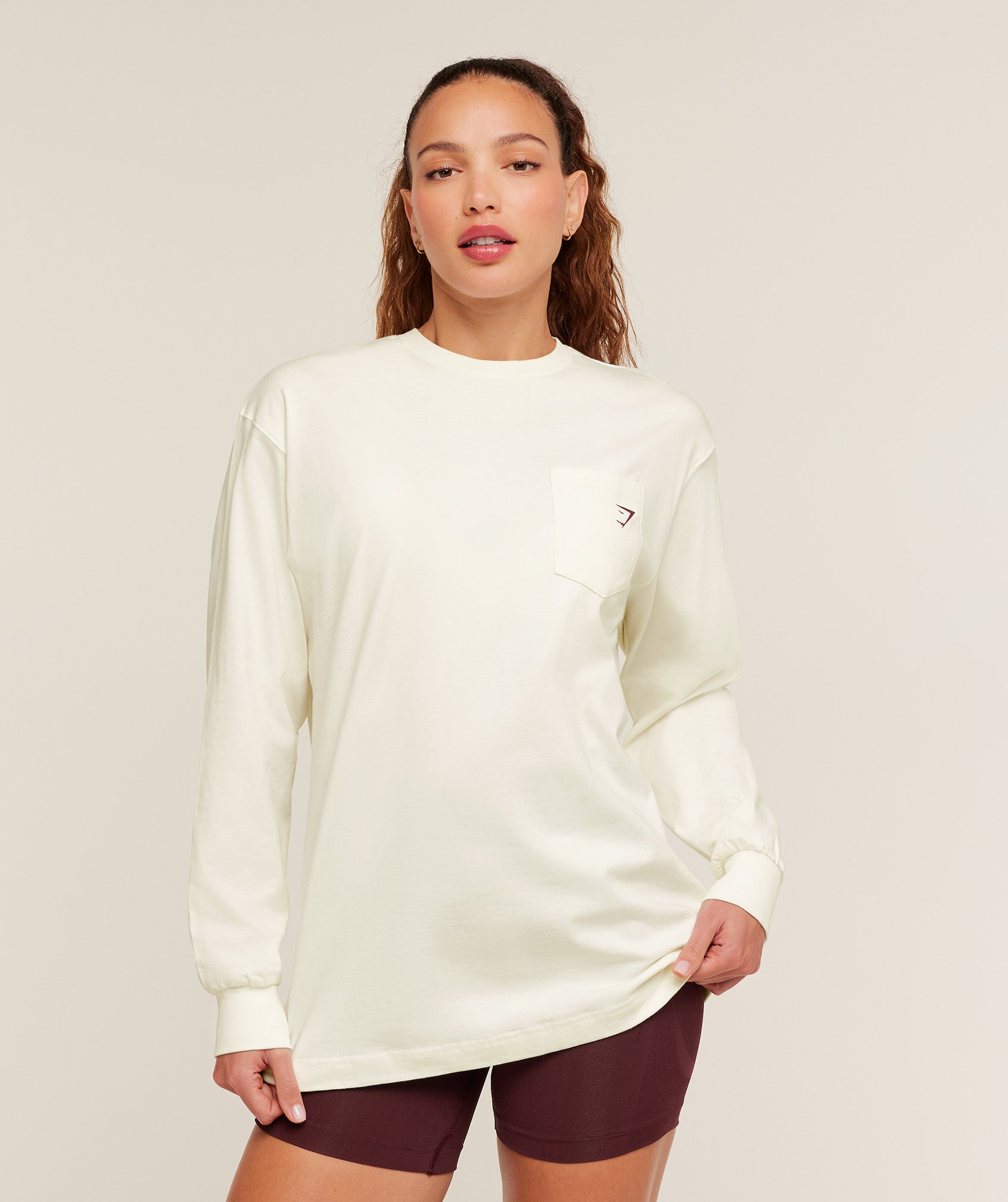 Alternative view of Heavy Duty Oversized Long Sleeve T-Shirt Oversized Fit