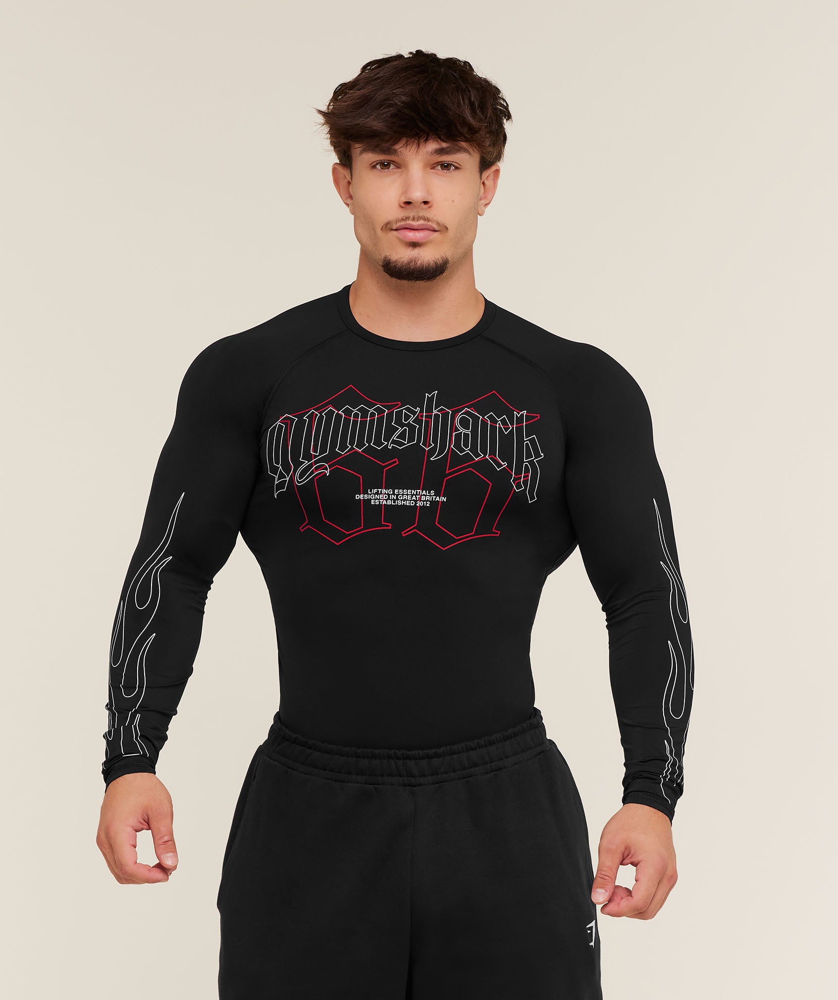 Outline Graphic Long Sleeve Baselayer Compression Fit