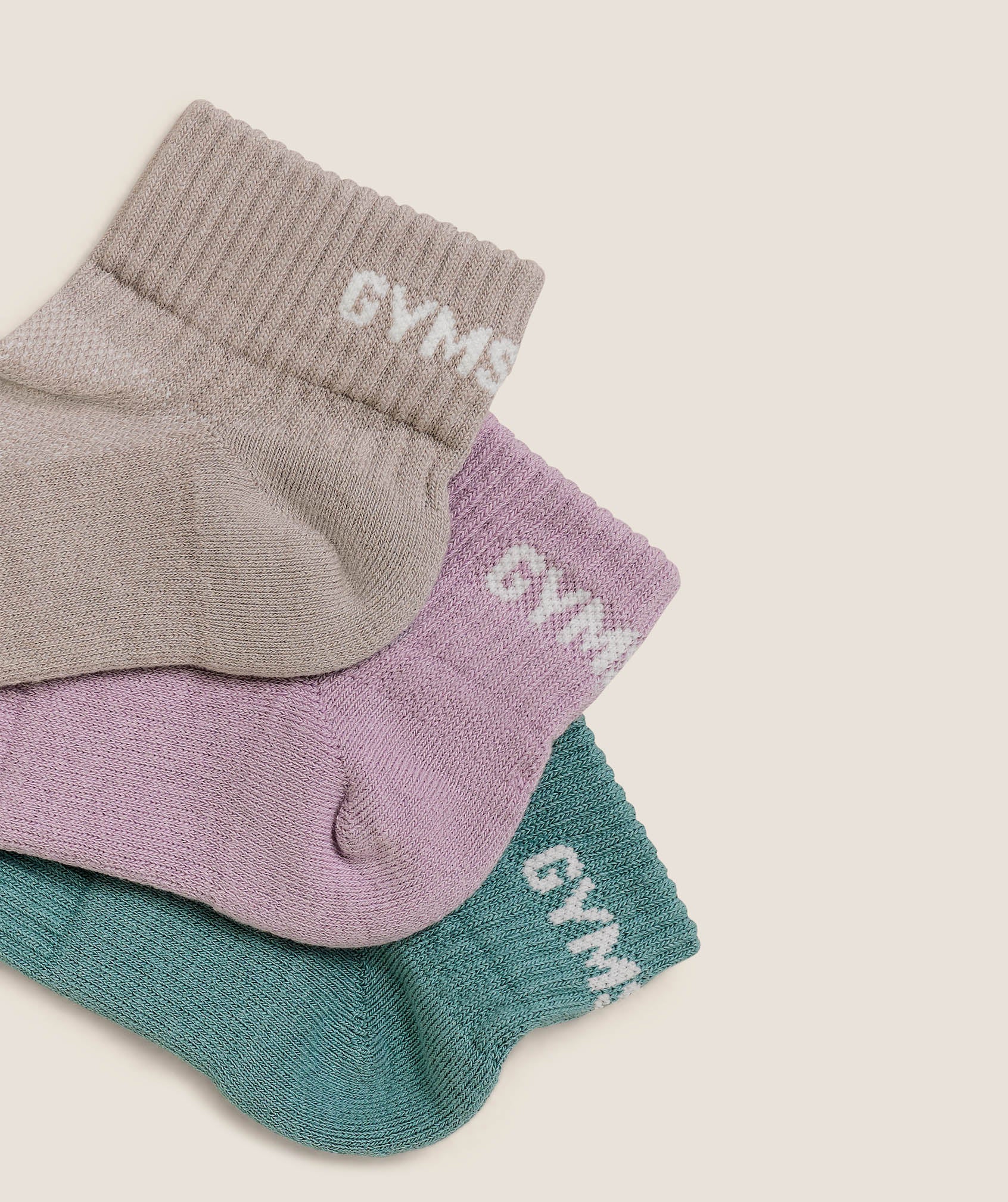 Alternative view of Jacquared Quarter Socks 3Pk