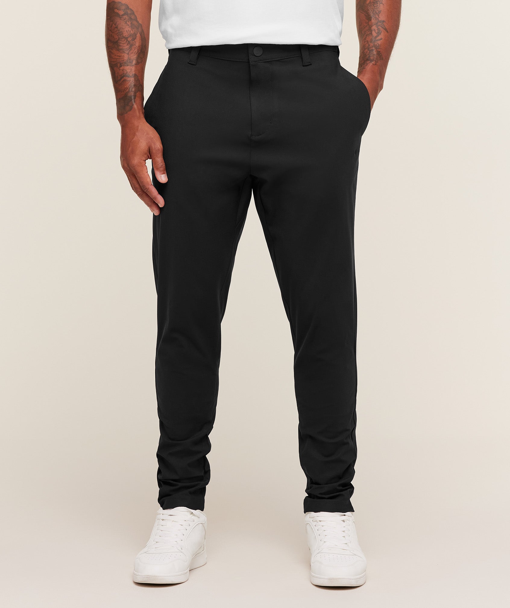 The Gymshark Pants Elite - Black Slim Fit