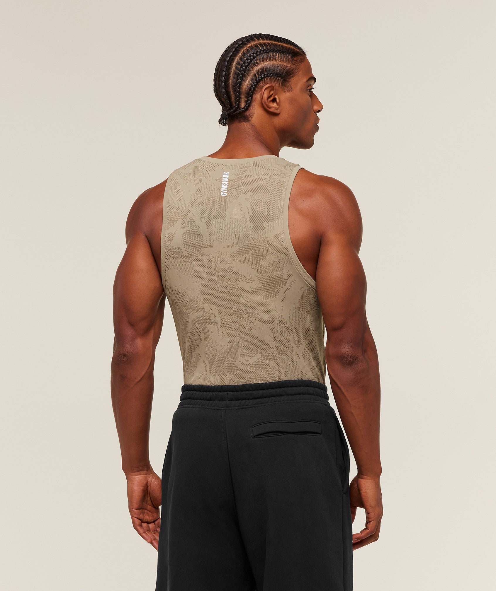 Alternative view of Geo Seamless Tank Slim Fit