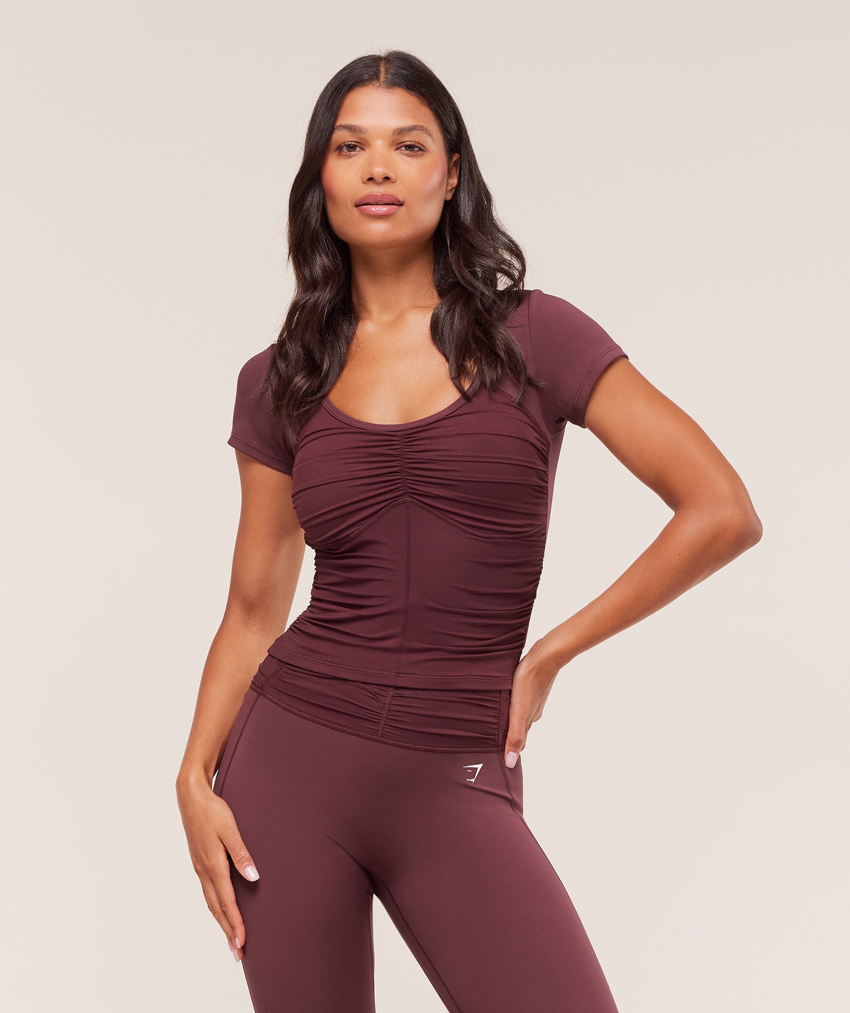 Ruche Short Sleeve Top