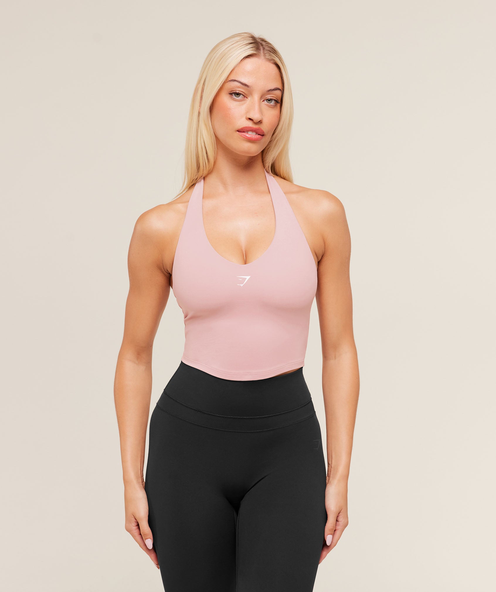 Halter Neck Cami With Shelf