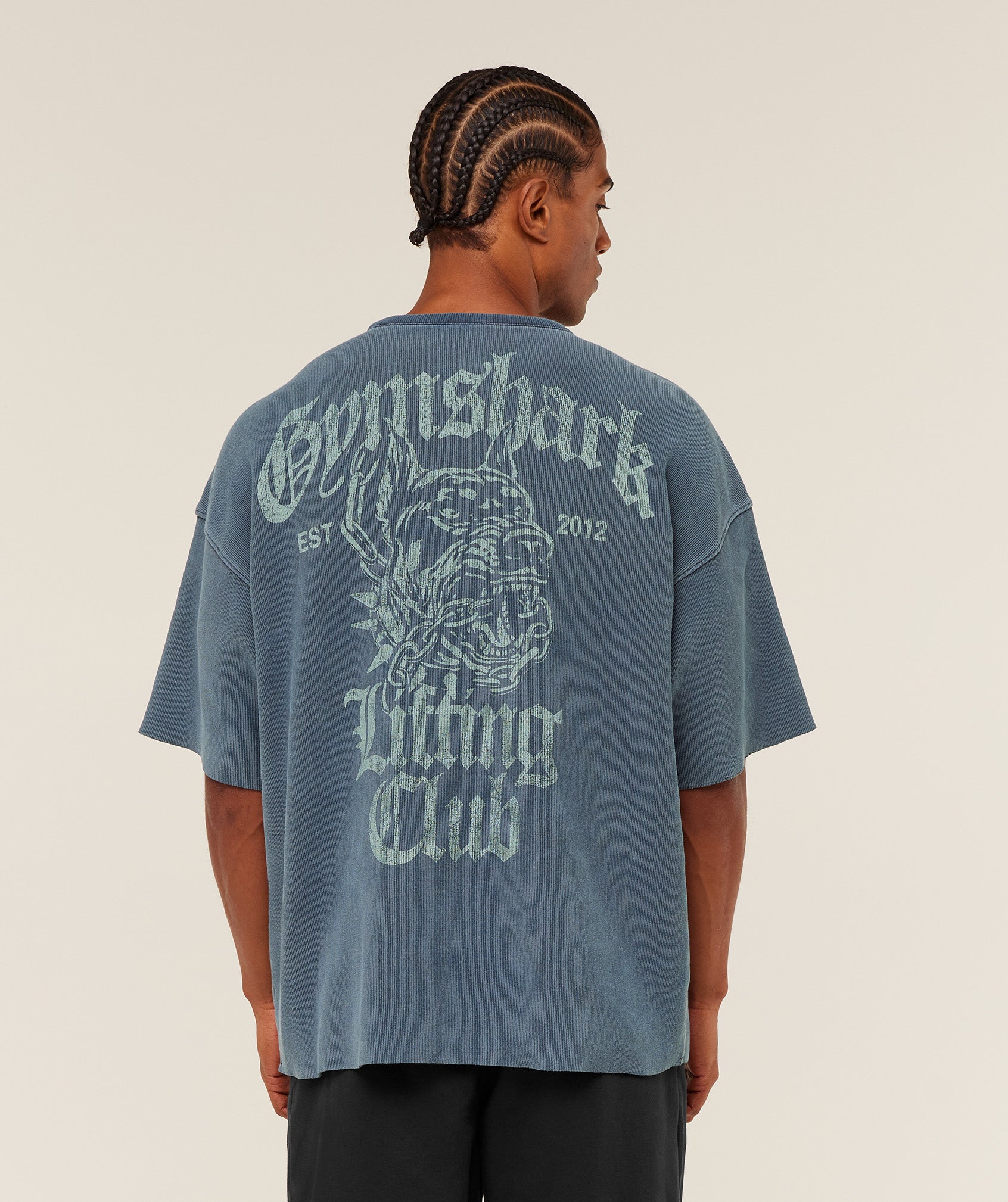 Heavyweight Textured Graphic T-Shirt Extreme Oversized Fit