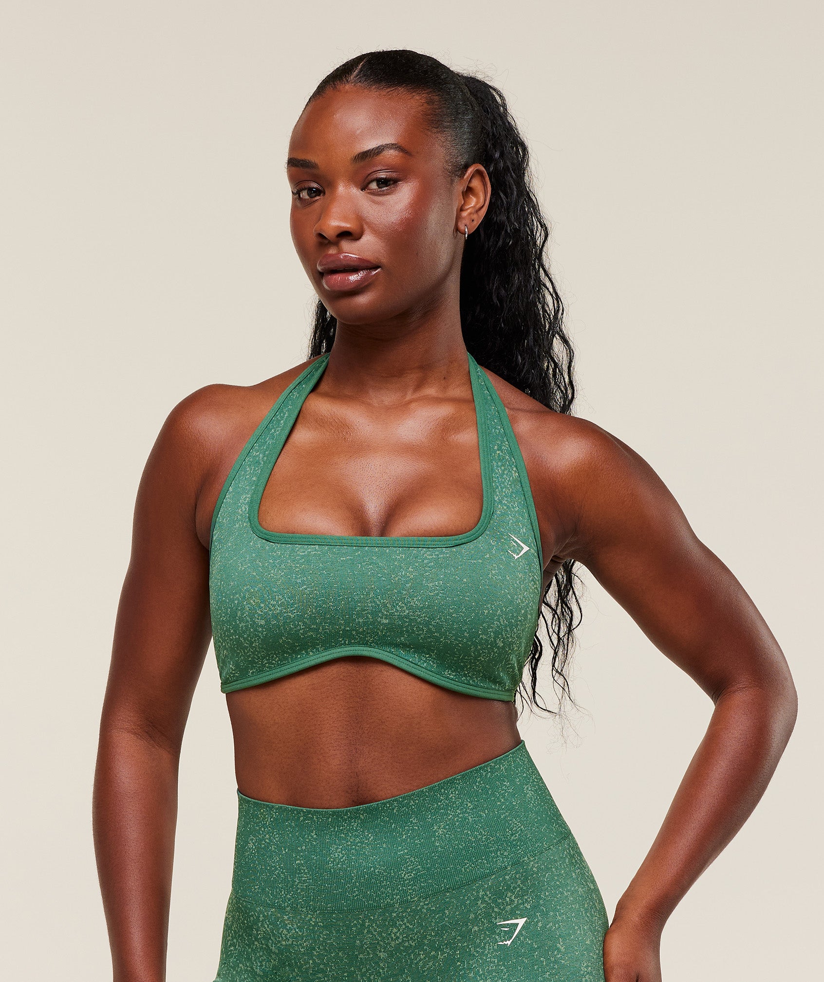 Adapt Fleck X Whitney Halterneck Sports Bra Light Support