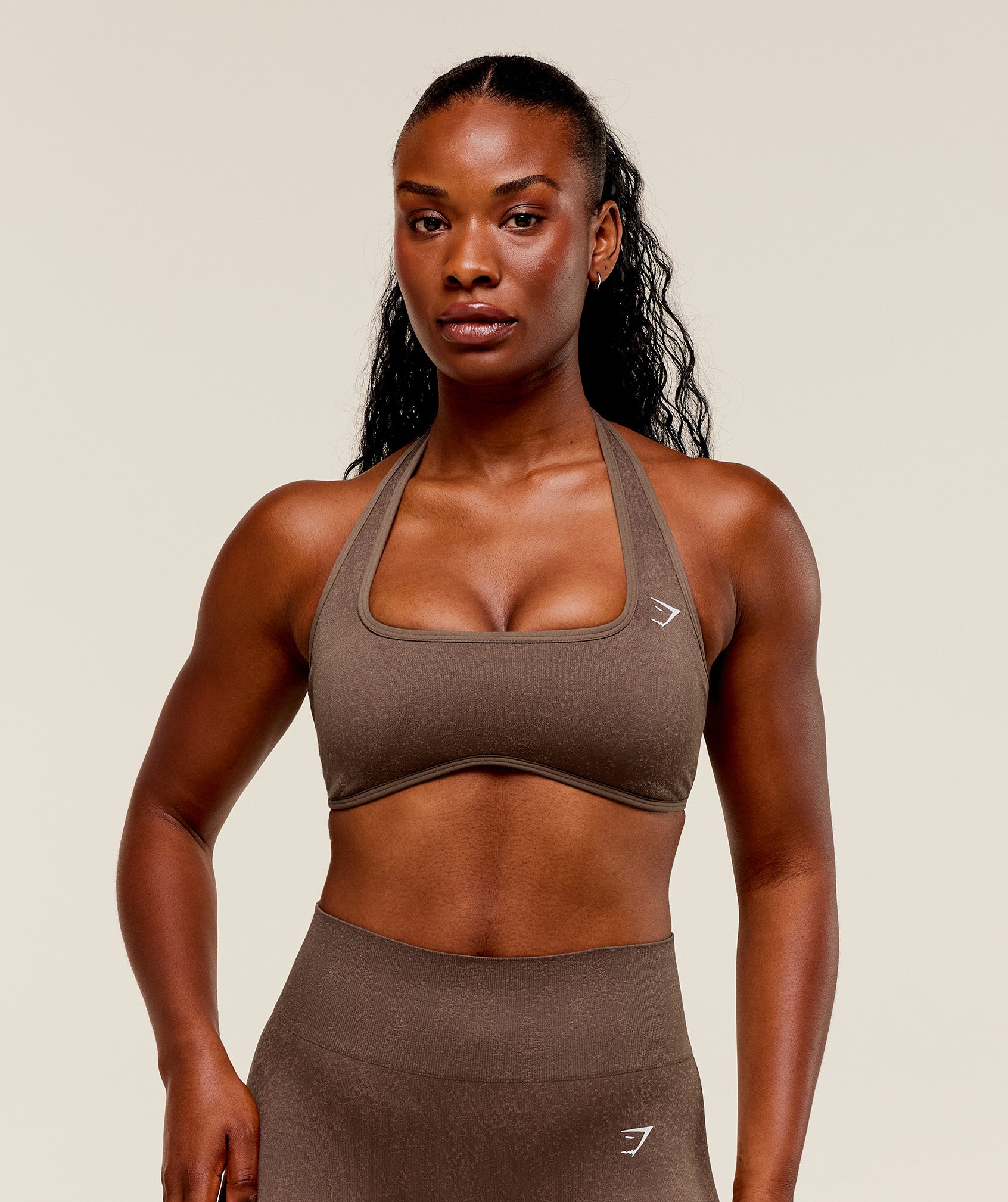 Adapt Fleck X Whitney Halterneck Sports Bra Light Support