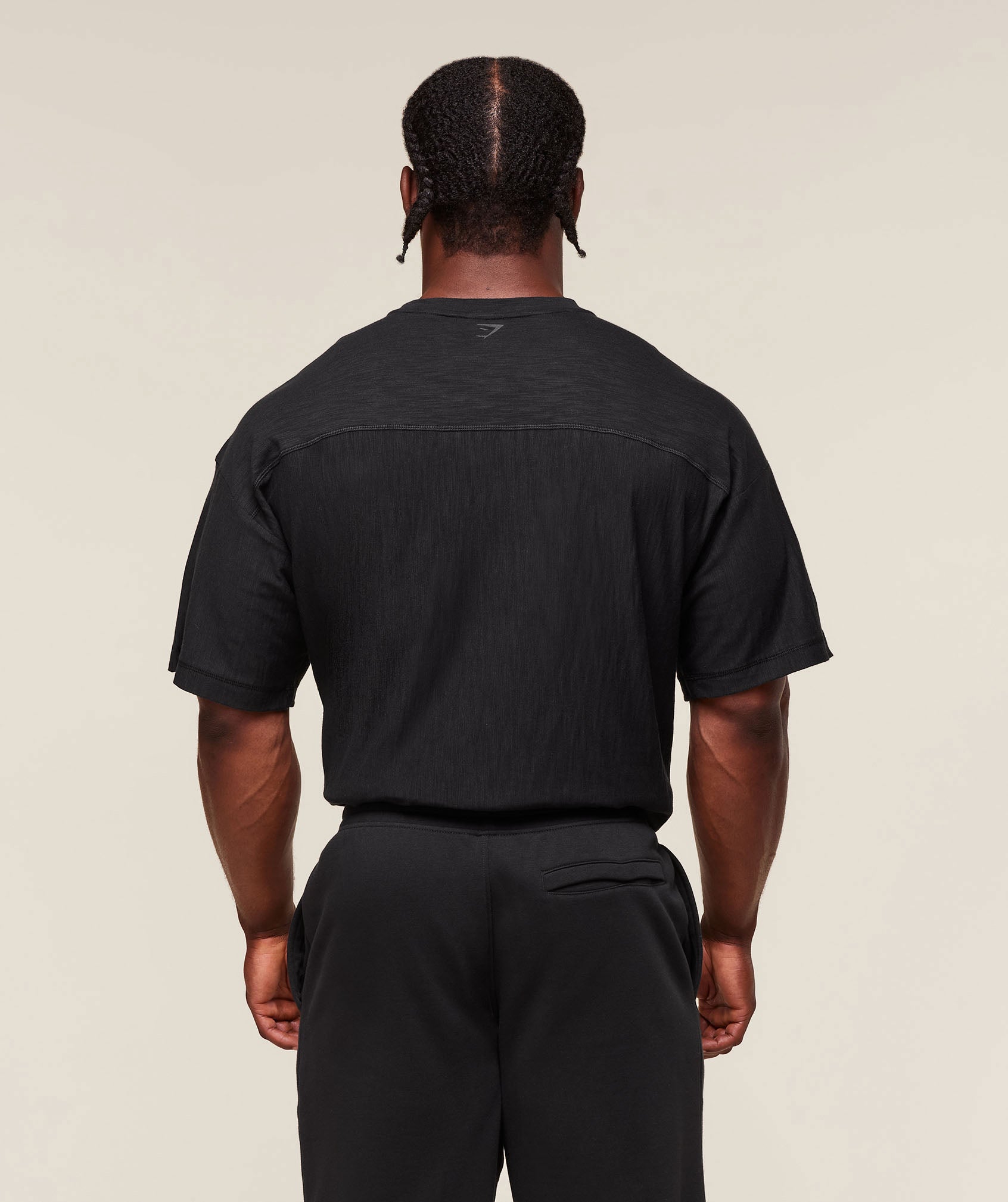 Alternative view of Lightweight Slub Textured T-Shirt Oversized Fit