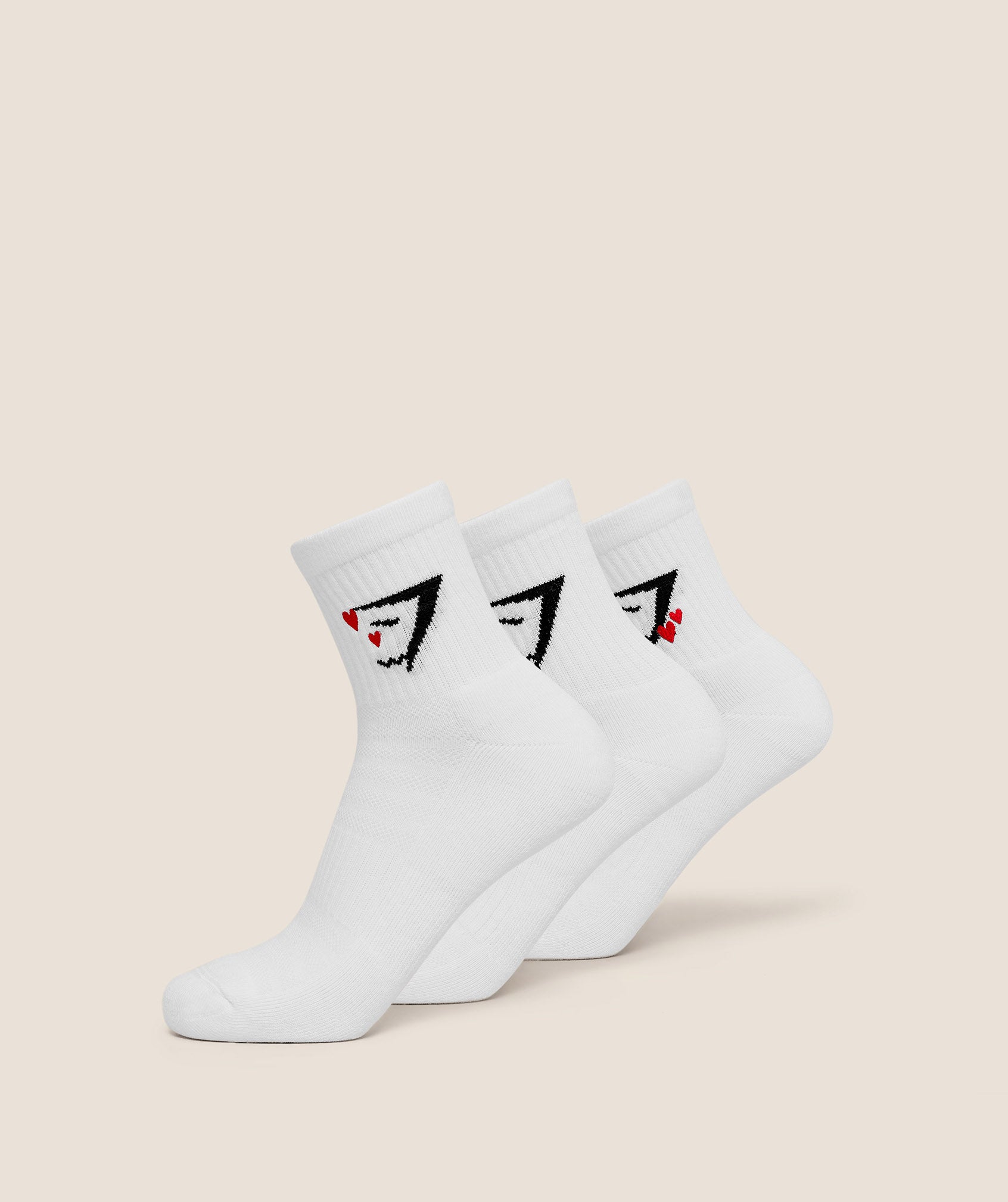 Sharkhead Hearts Graphic Midi 3Pk