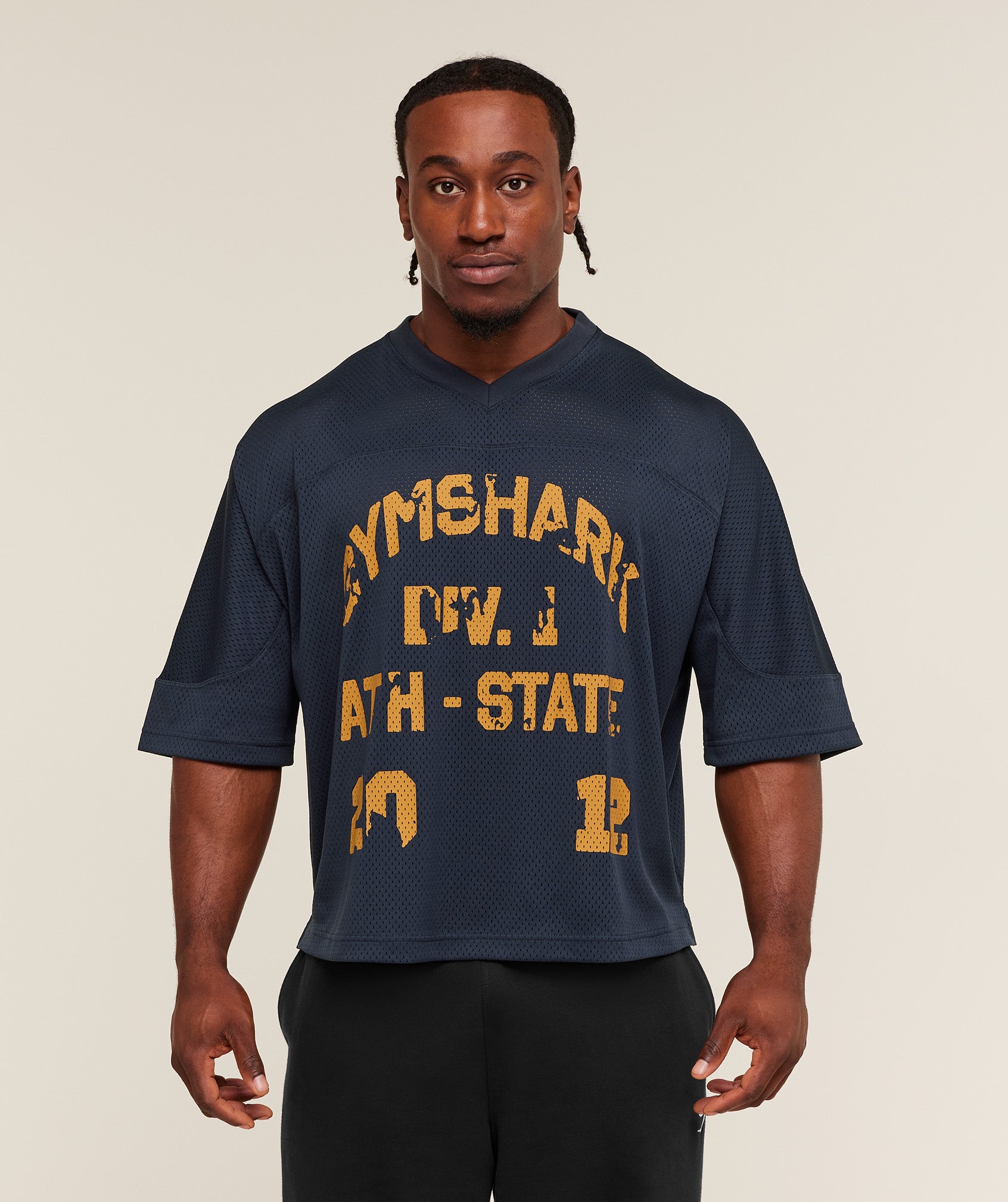 Graphic Mesh Oversized T-Shirt Oversized Fit