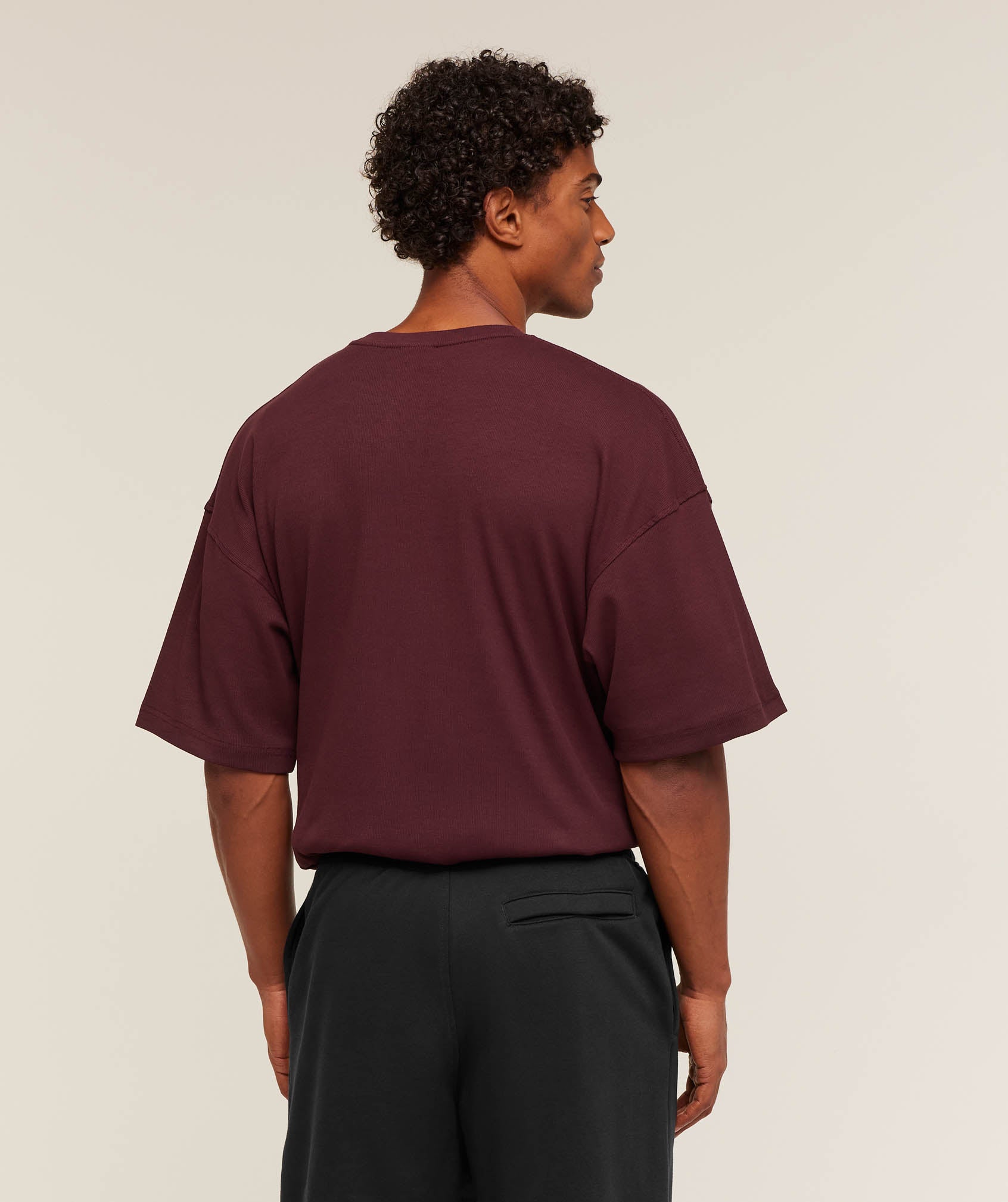 Alternative view of Oversized Premium Ribbed T-Shirt Oversized Fit