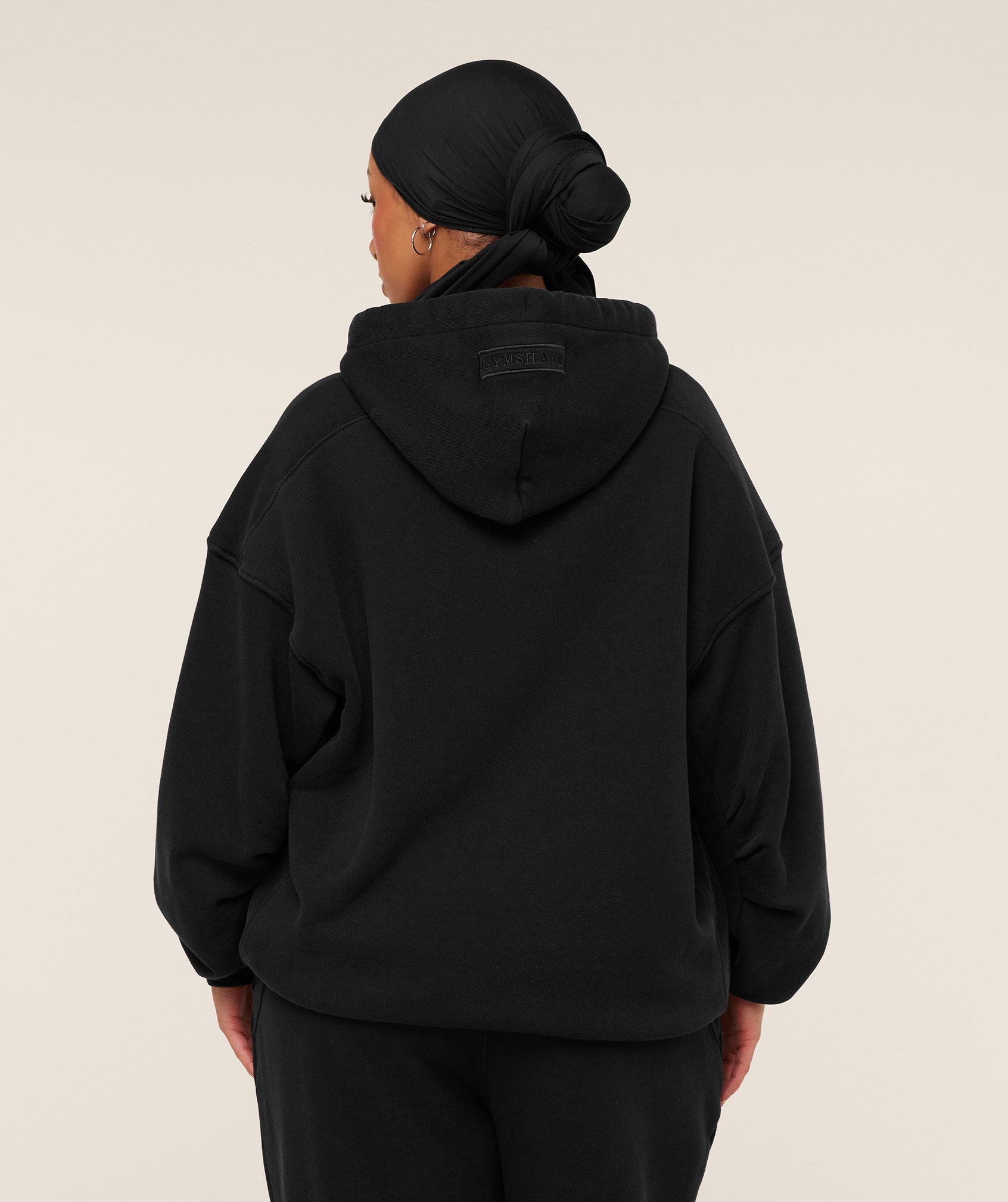 Alternative view of Pump Cover Structured Fleece Hoodie Oversized Fit