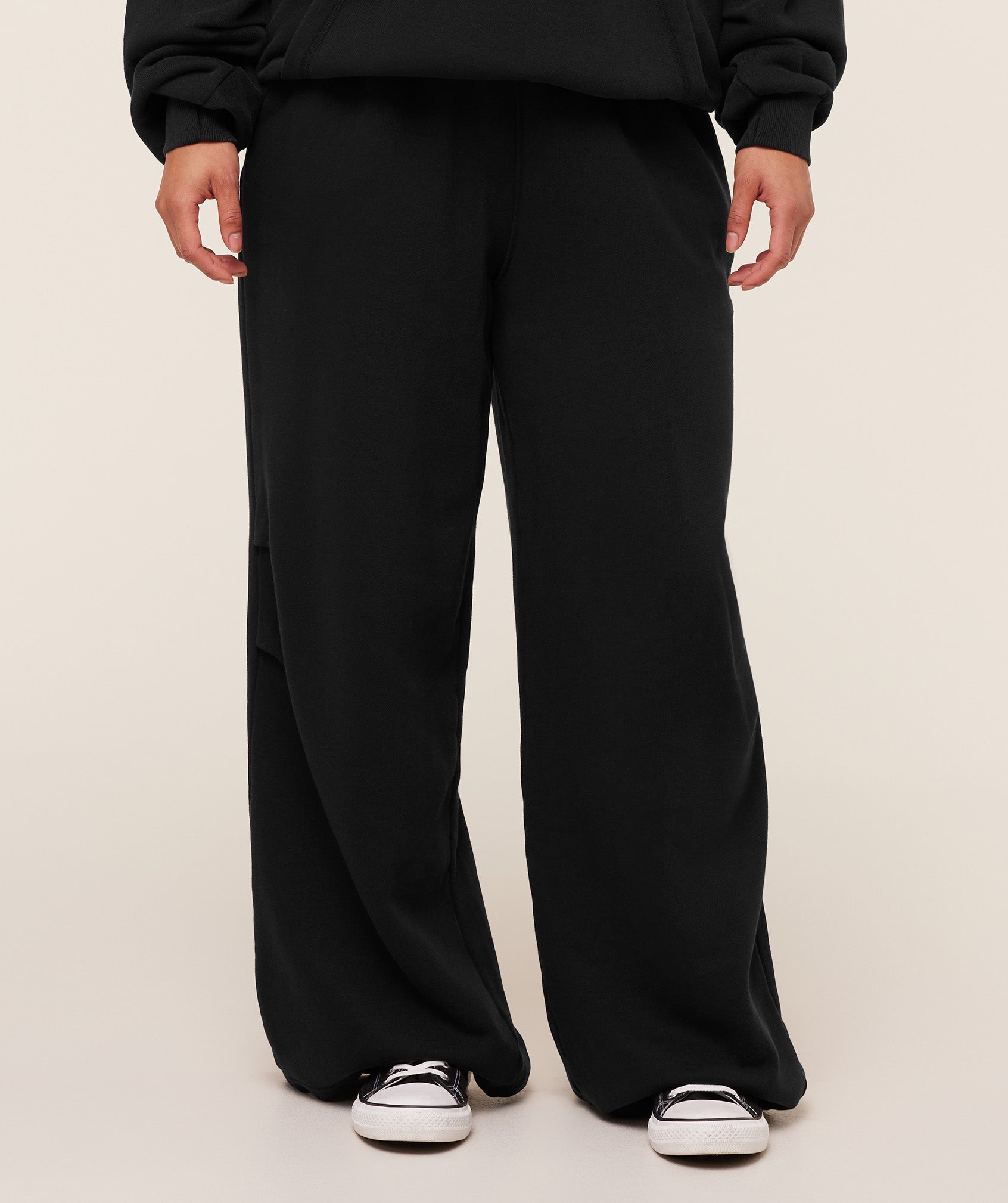Pump Cover Structured Fleece Pants Oversized Fit