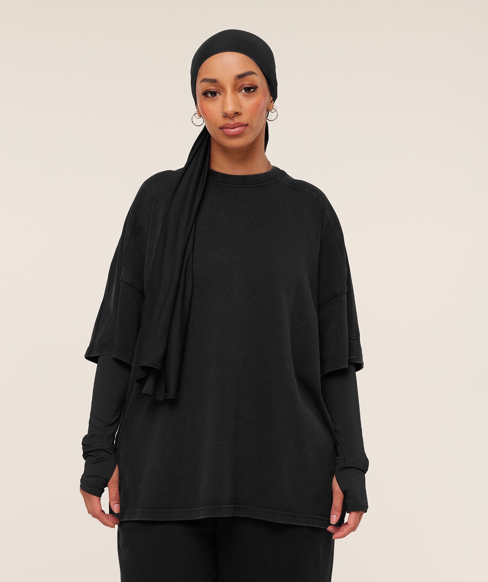 Pump Cover Structured Fleece Top Oversized Fit