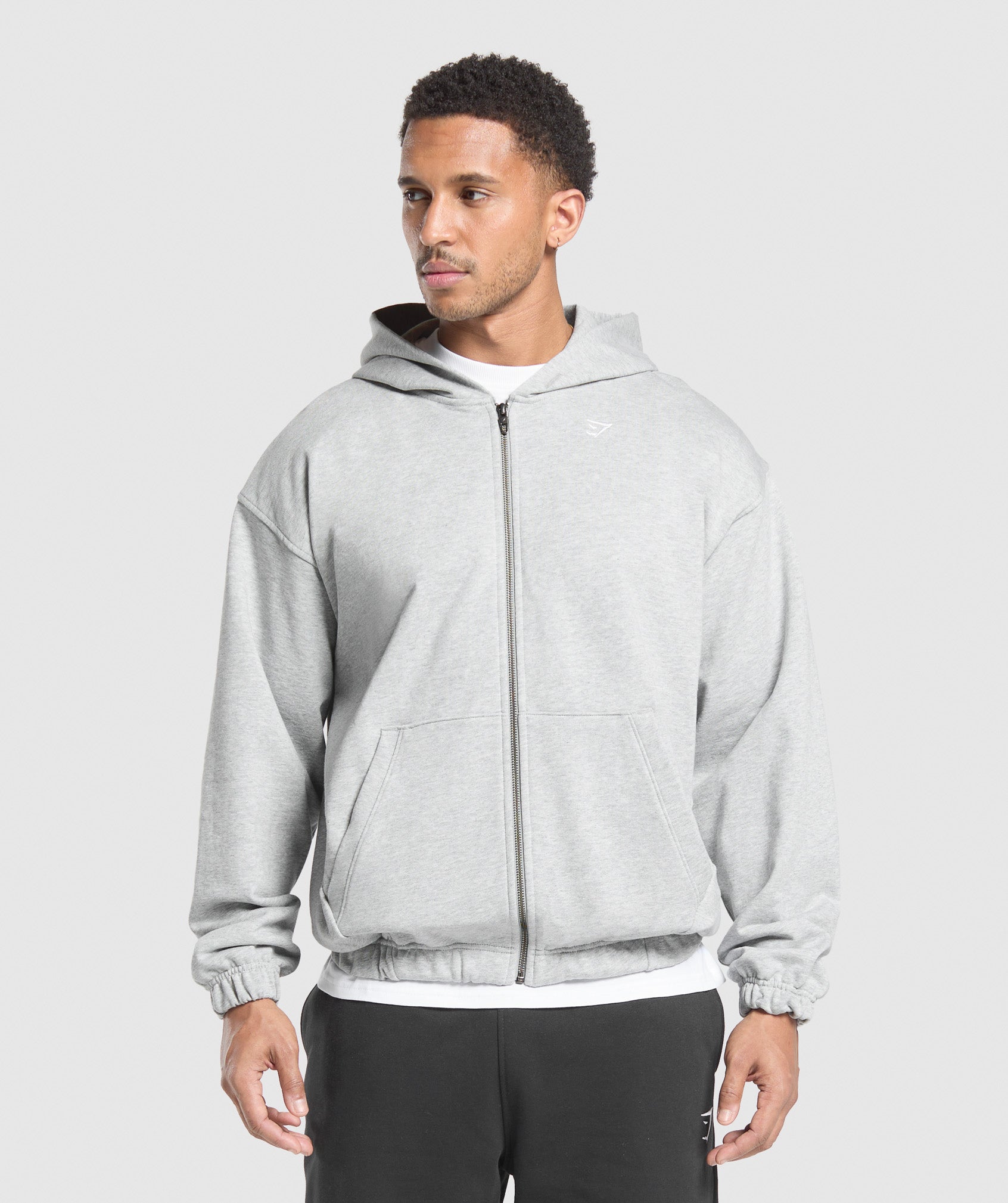 Rest Day Essentials Zip Hoodie Oversized Fit