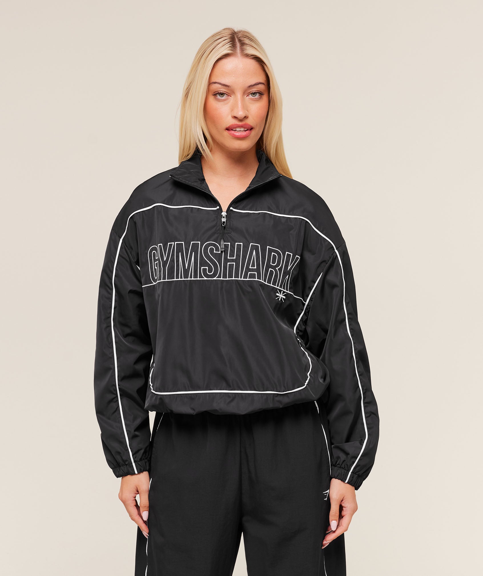 Wordmark 1/4 Zip Track Jacket