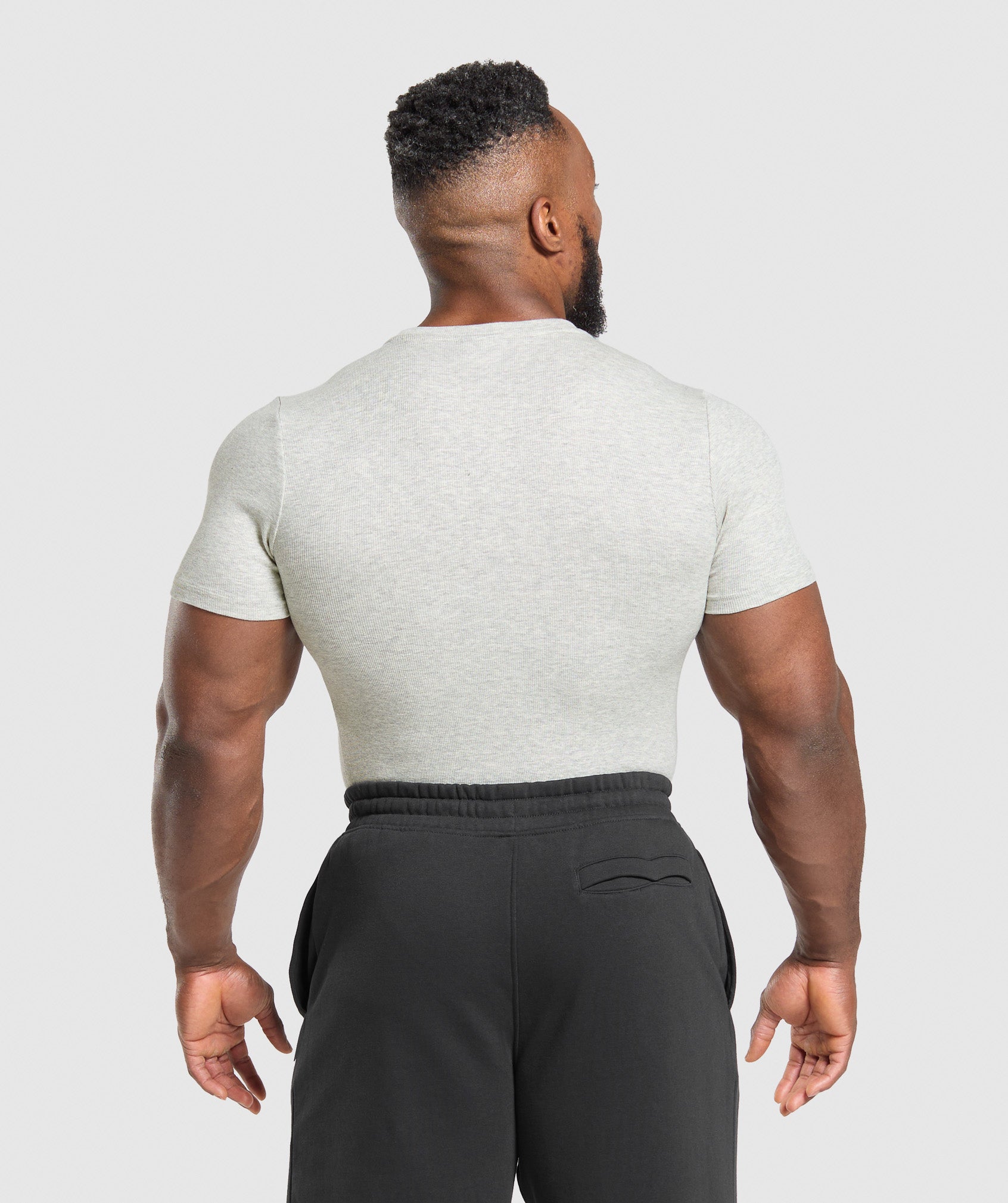 Alternative view of Ribbed T-Shirt Muscle Fit