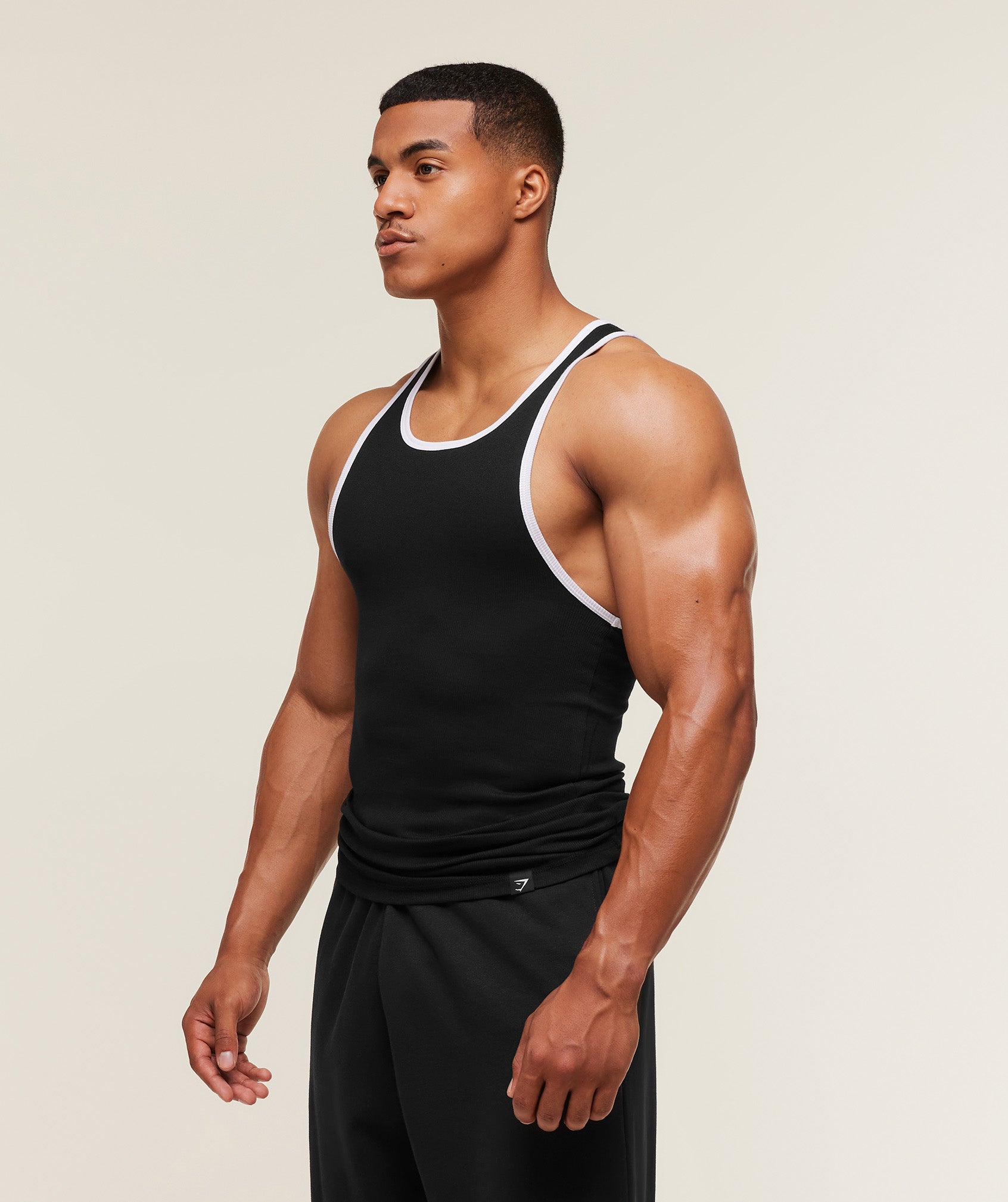 Alternative view of Ribbed Tank 1Pk Muscle Fit
