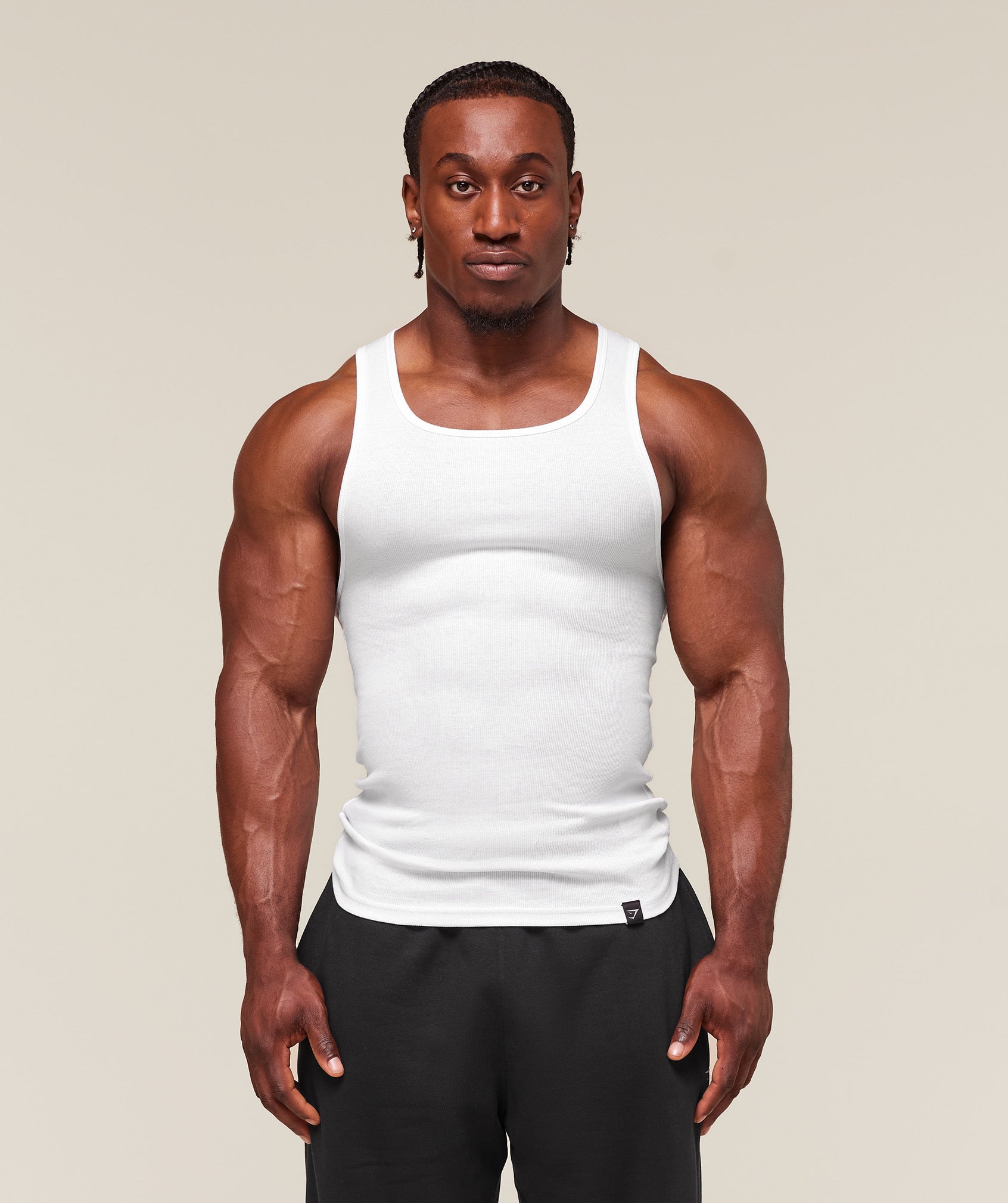 Ribbed Tank 3 Pack Muscle Fit
