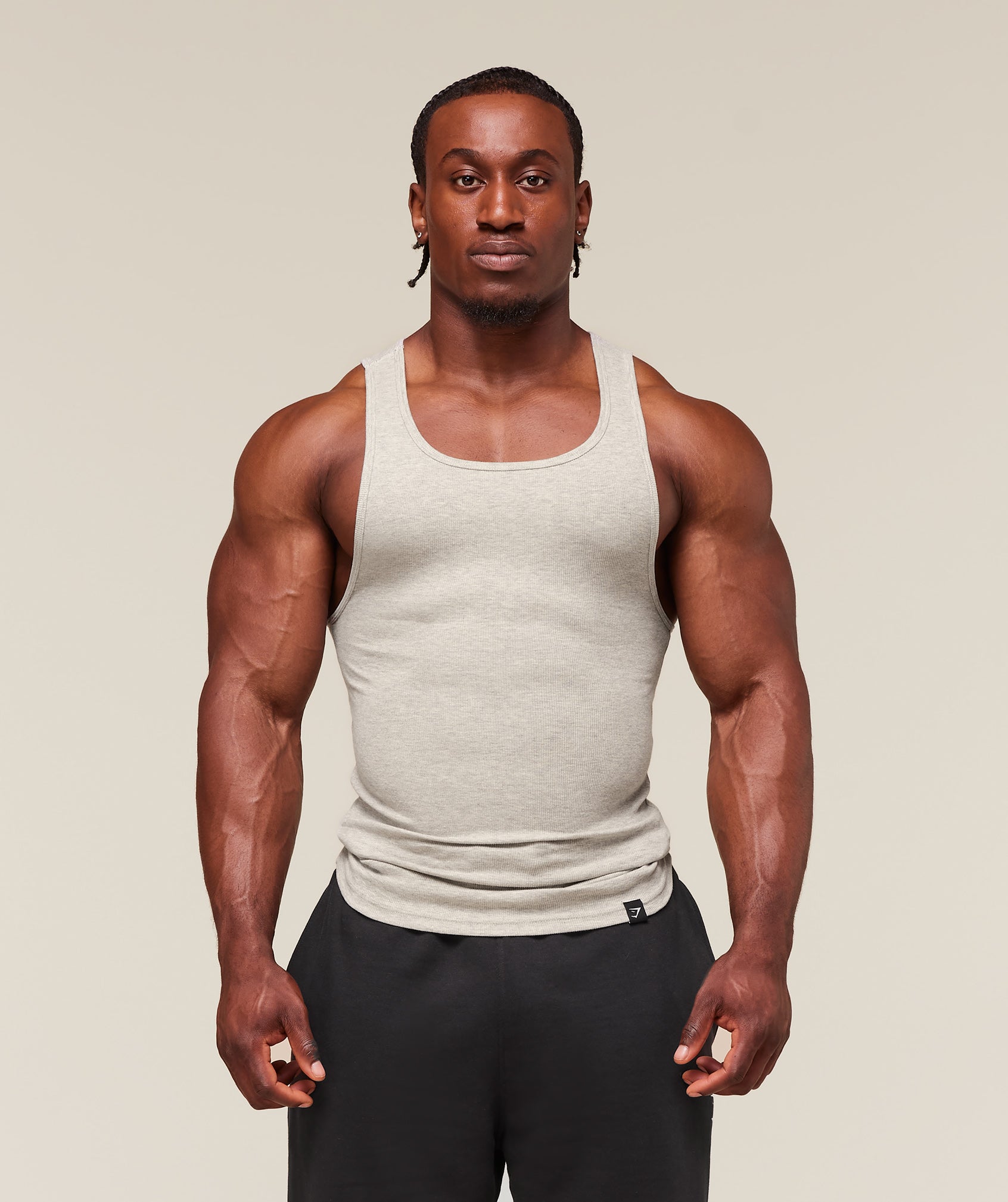 Ribbed Tank 3Pk Muscle Fit