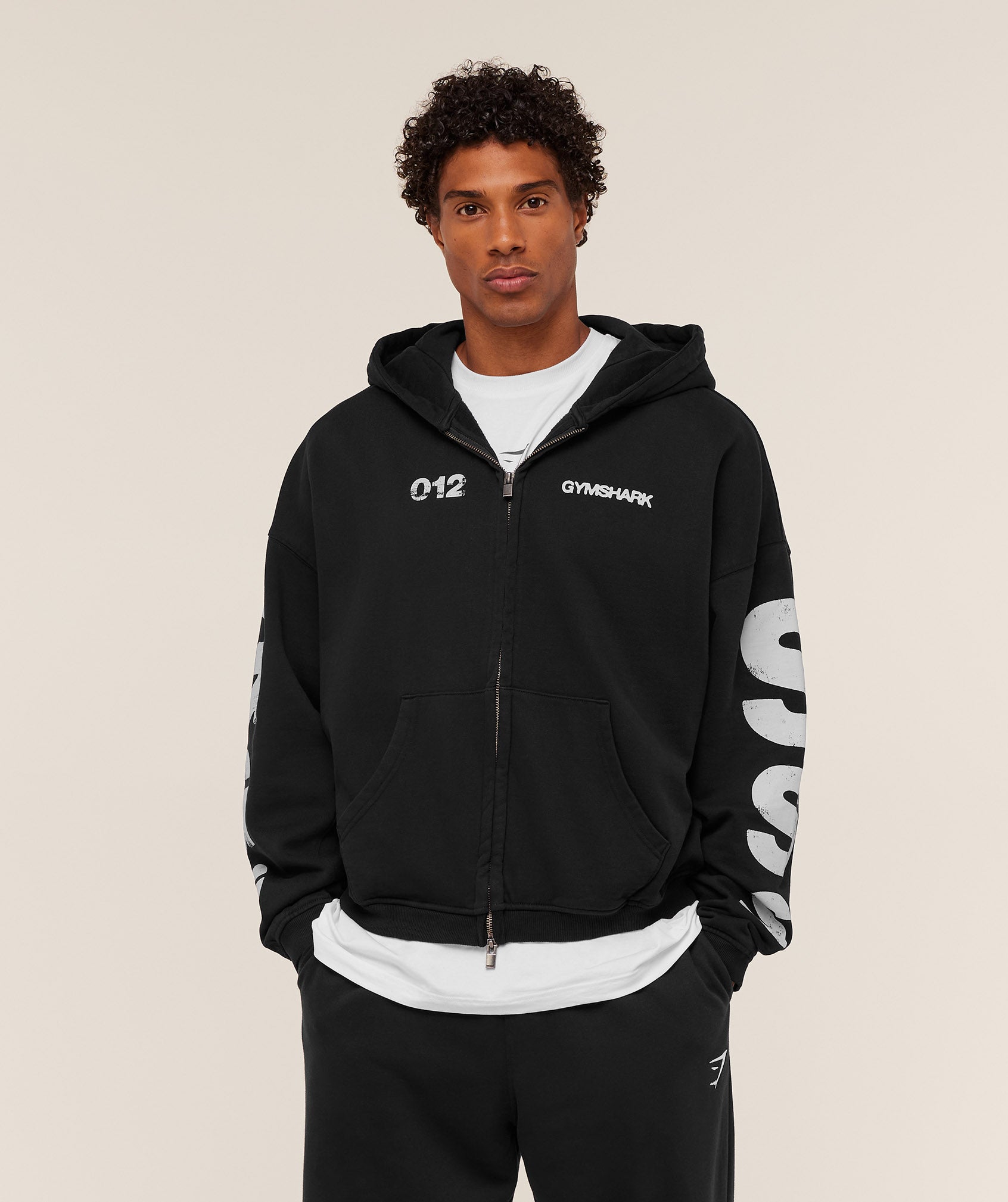 Alternative view of Strength Of Tomorrow Zip Up Hoodie Oversized Fit