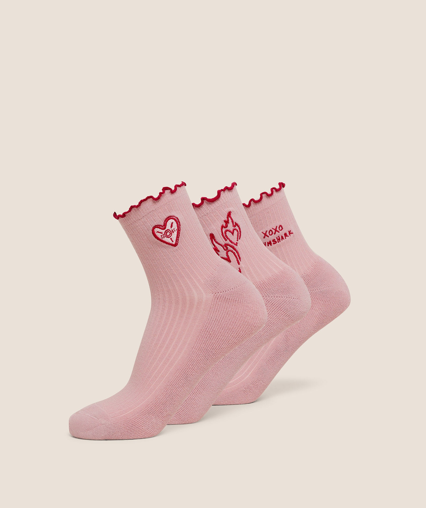 Frill Midi Sock 3Pk